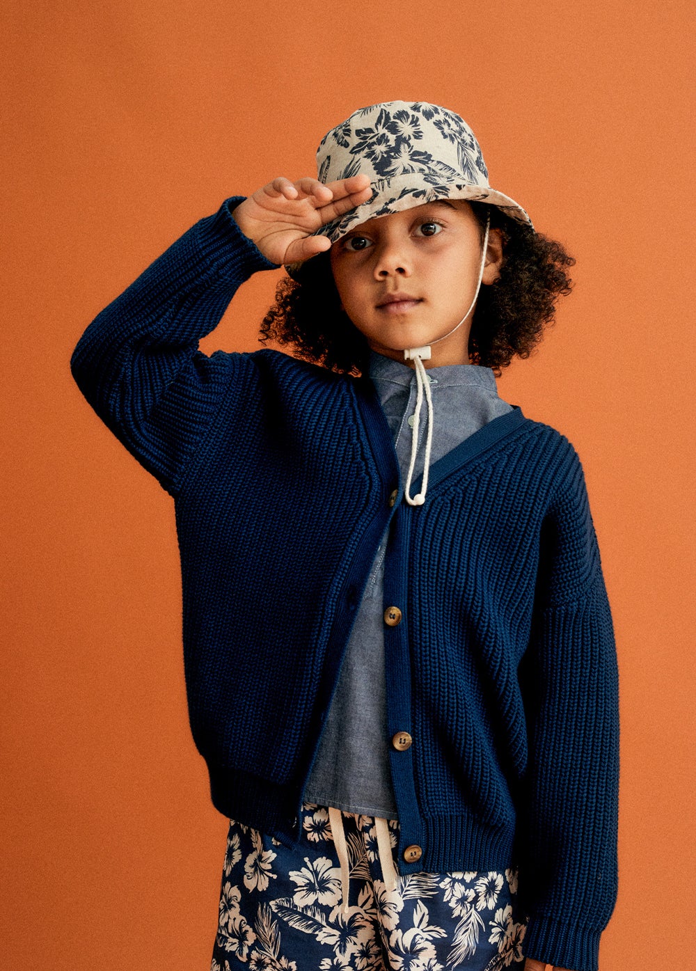 Easy Rib Cardigan Navy Outerwear The New Society 