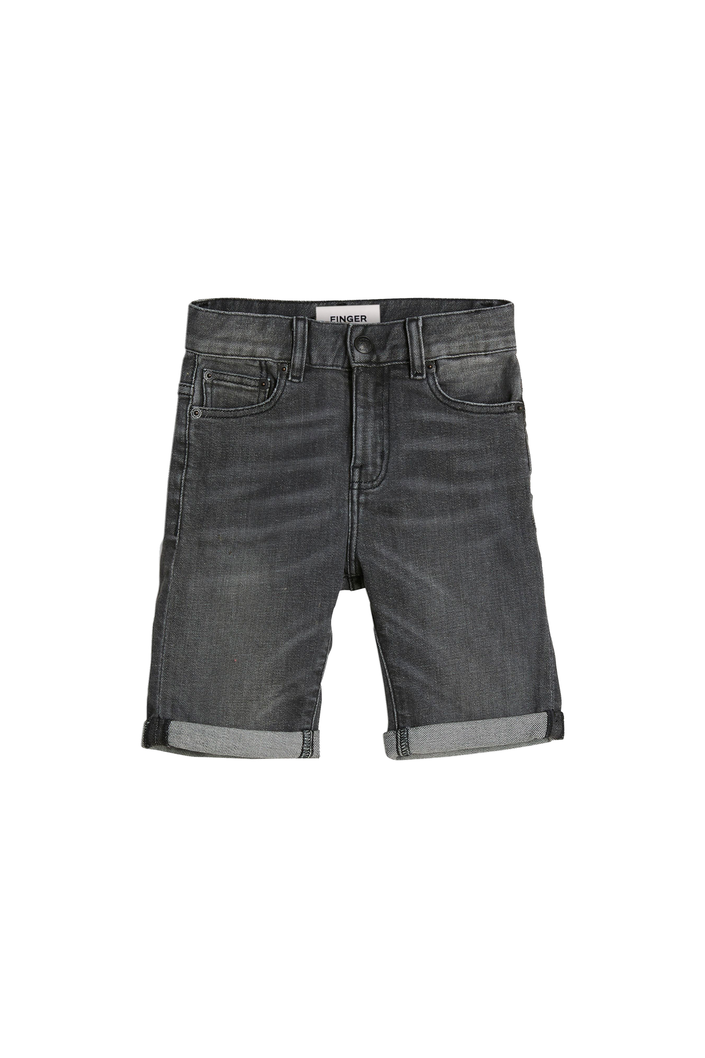 EDMOND Grey Denim - 5-Pocket Comfort Fit Shorts | Women