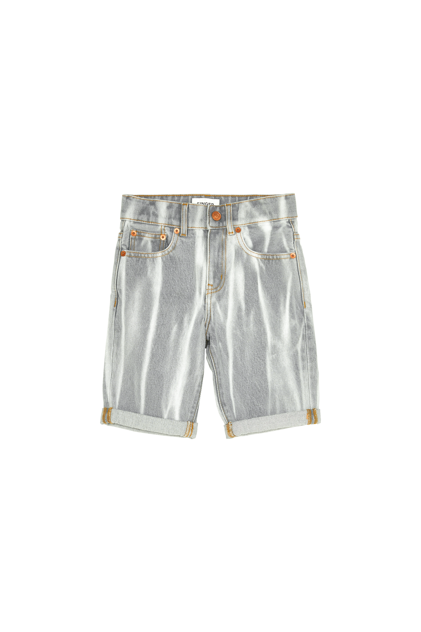 EDMOND Light Grey Tie & Dye - 5-Pocket Comfort Fit Shorts | Women