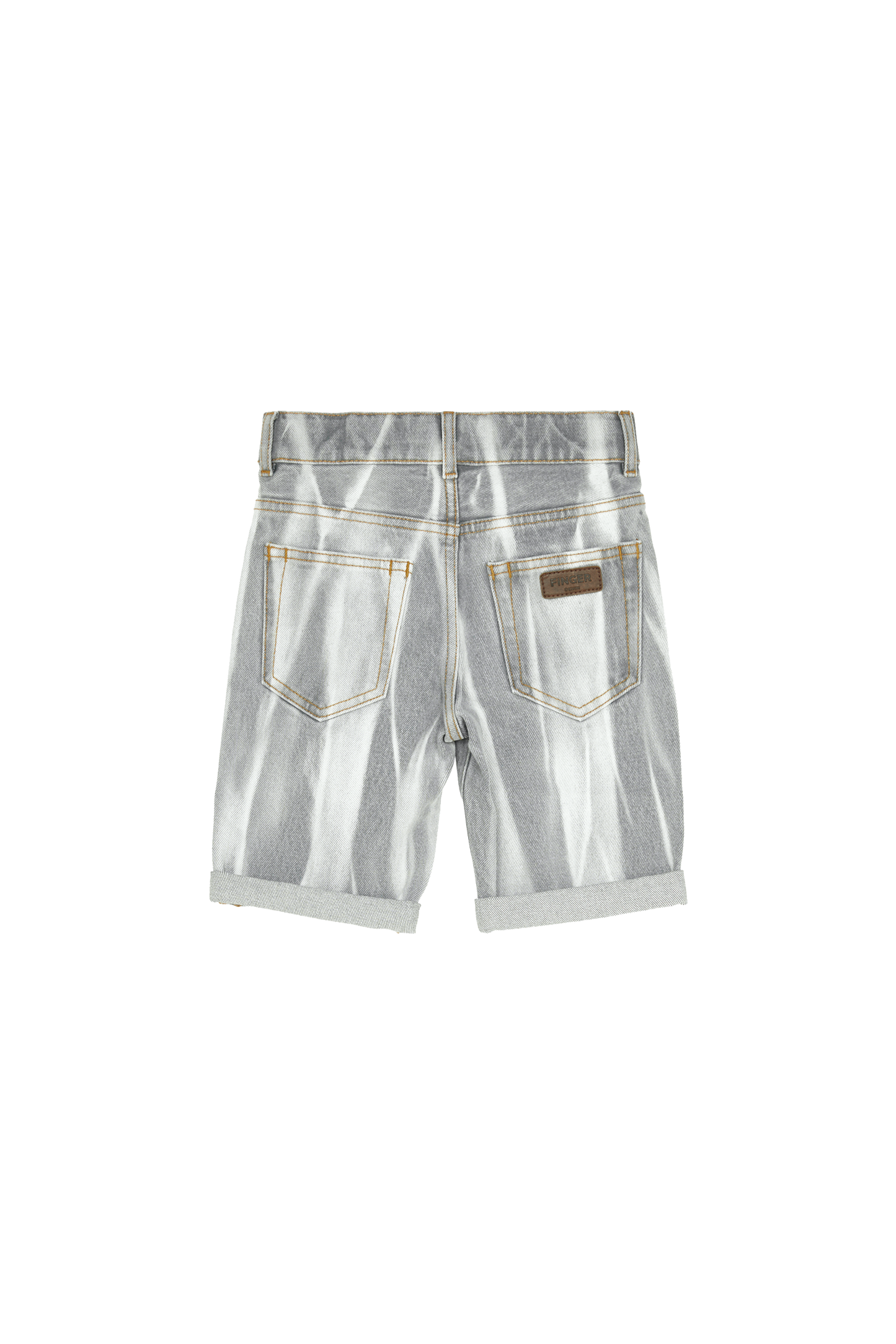 EDMOND Light Grey Tie & Dye - 5-Pocket Comfort Fit Shorts | Women