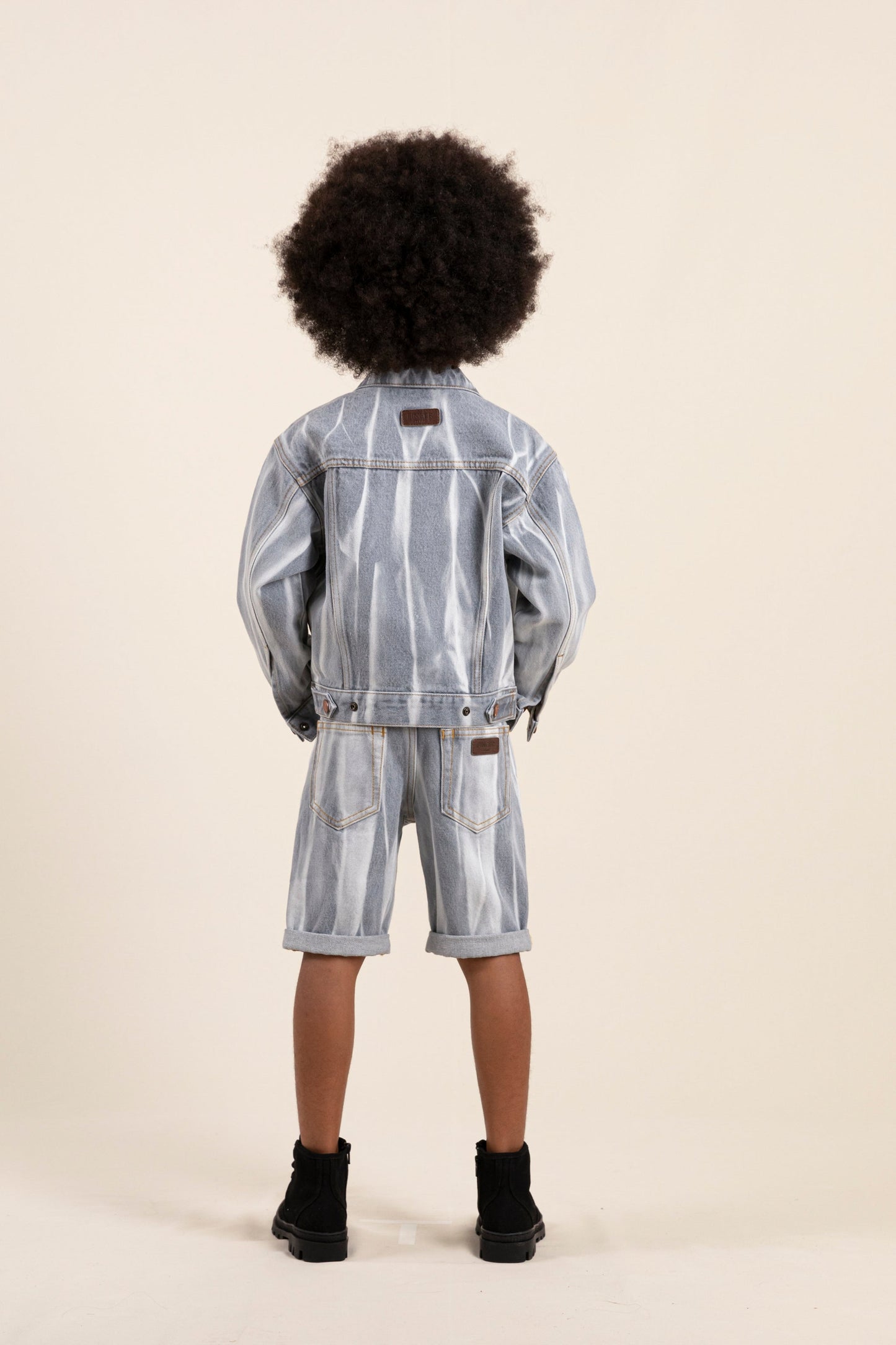 EDMOND Light Grey Tie & Dye - 5-Pocket Comfort Fit Shorts