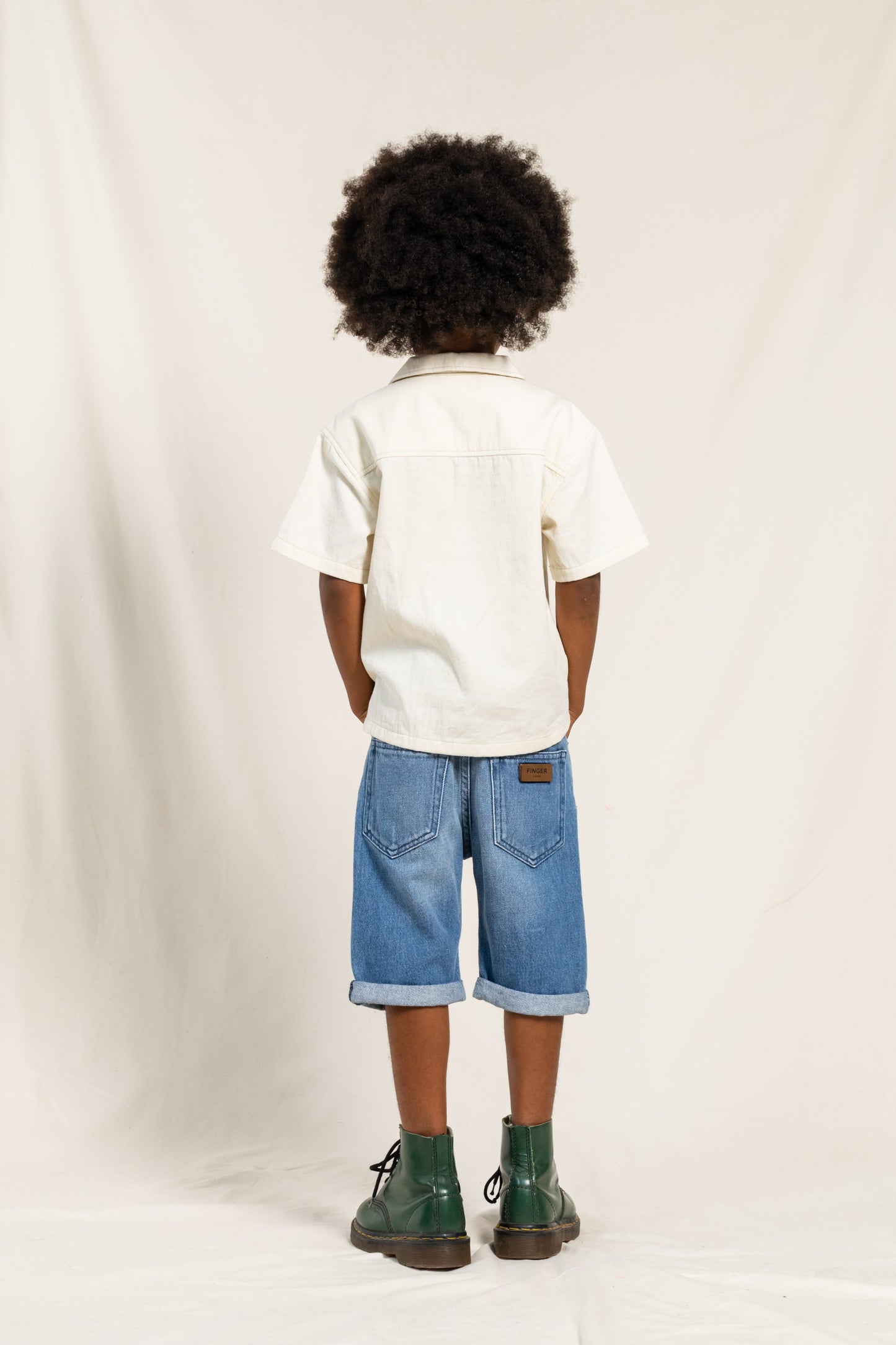EDMOND Medium Blue - 5-Pocket Comfort Fit Shorts