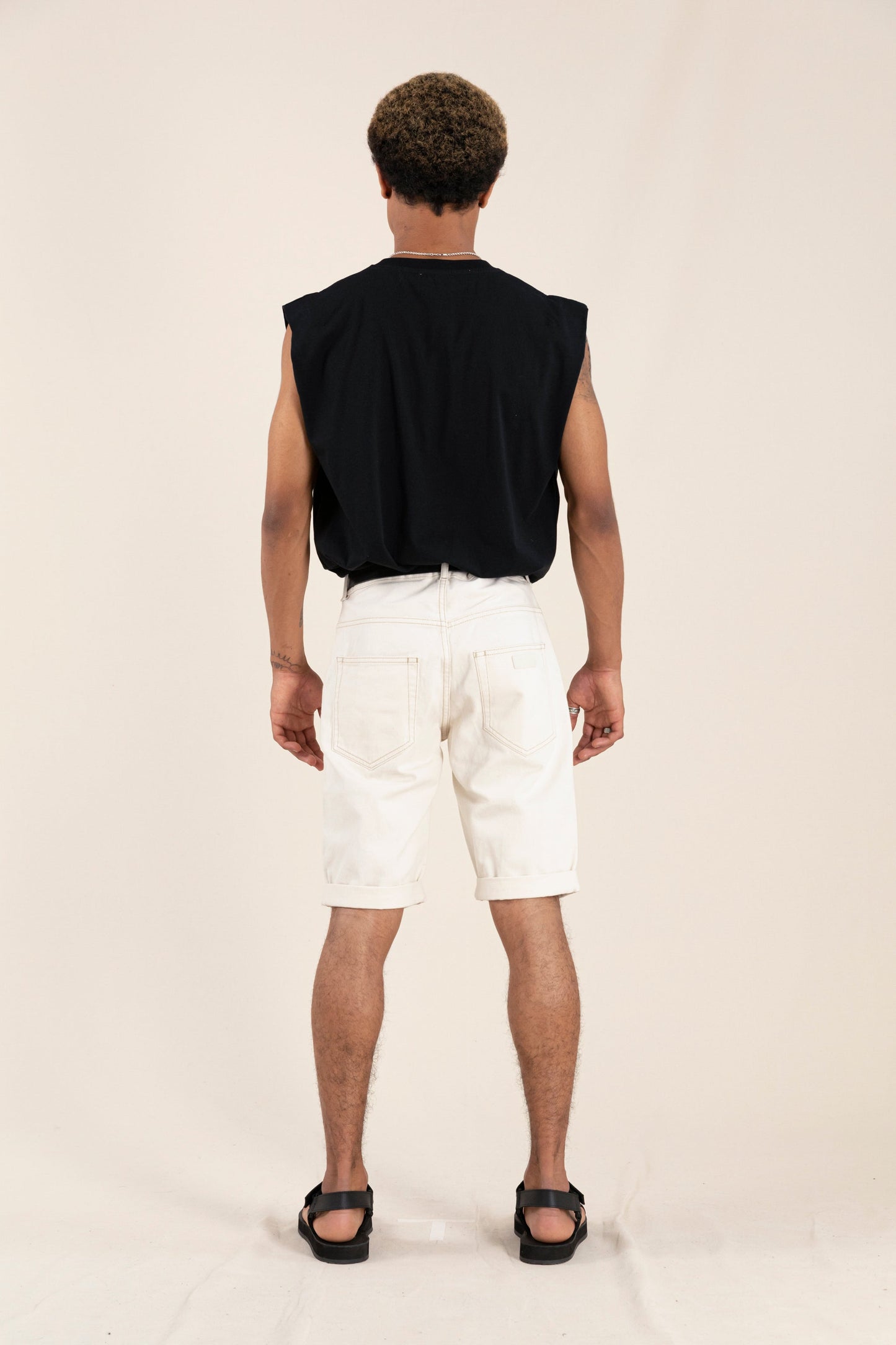 EDMOND Raw Ecru - 5-Pocket Comfort Fit Shorts | Women