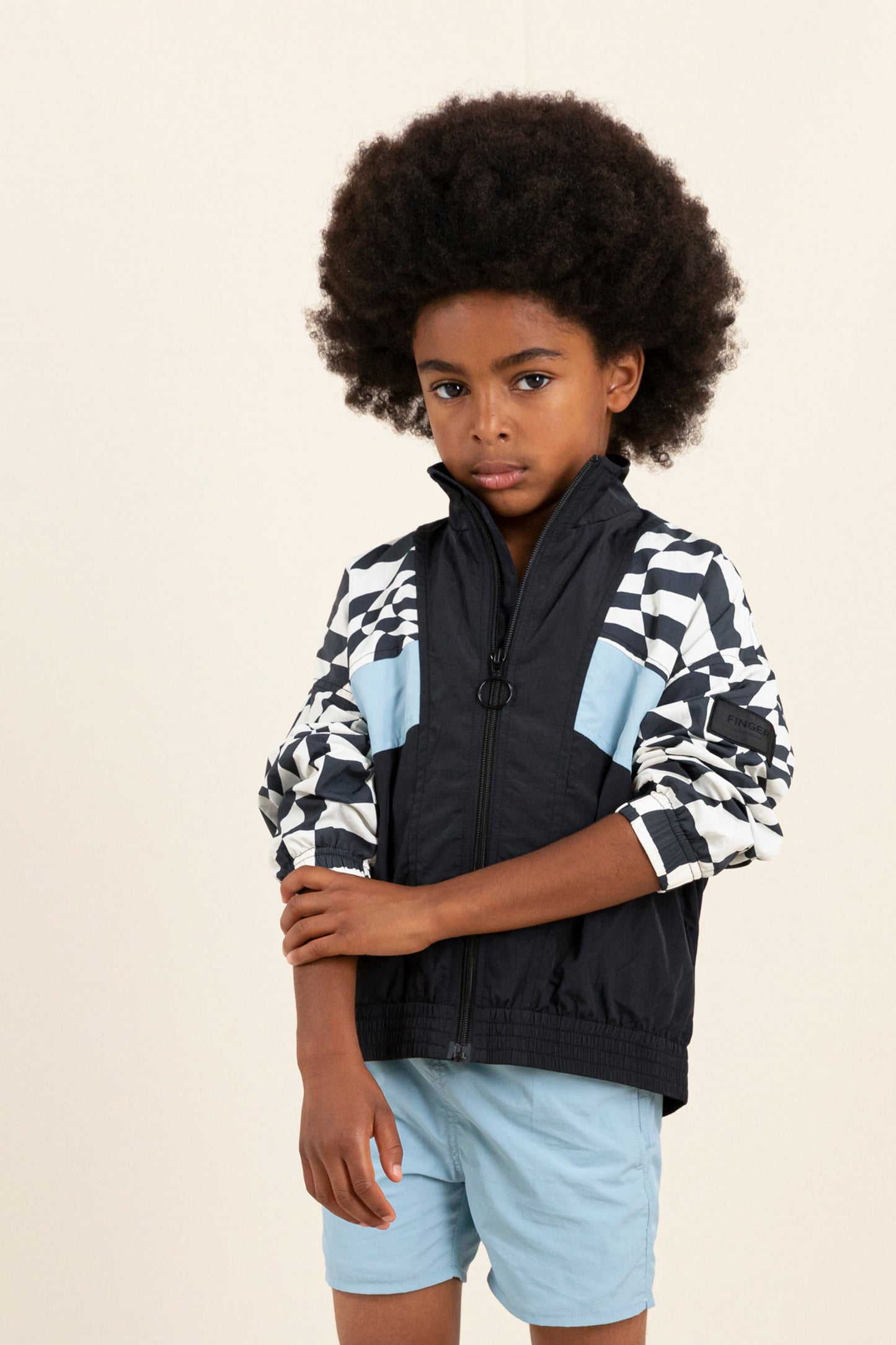 EIGHTYTWO Ash Black Colorblock - Tracksuit Jacket