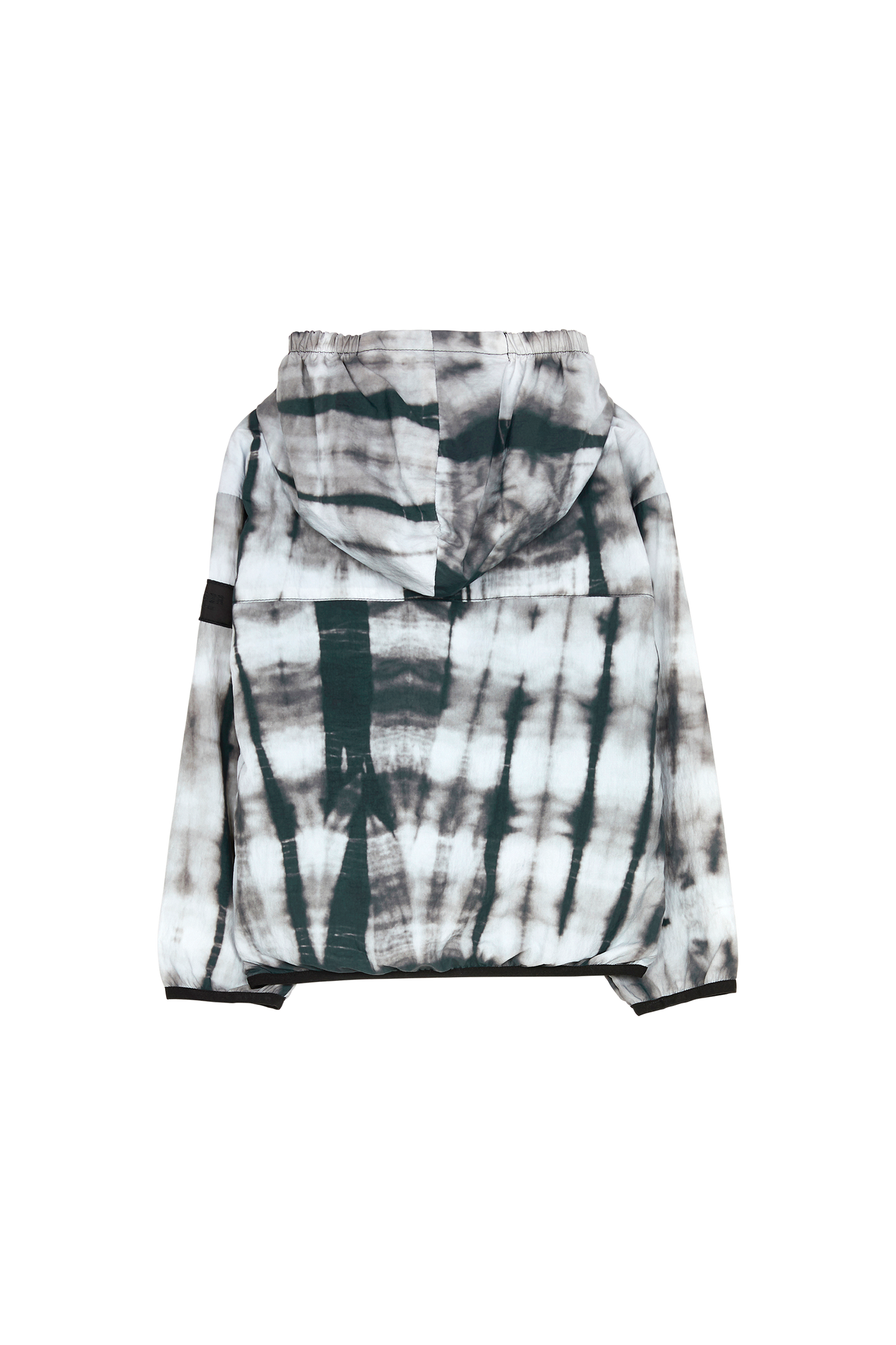 ELLY Black Tie & Dye - Hooded Pullover Jacket