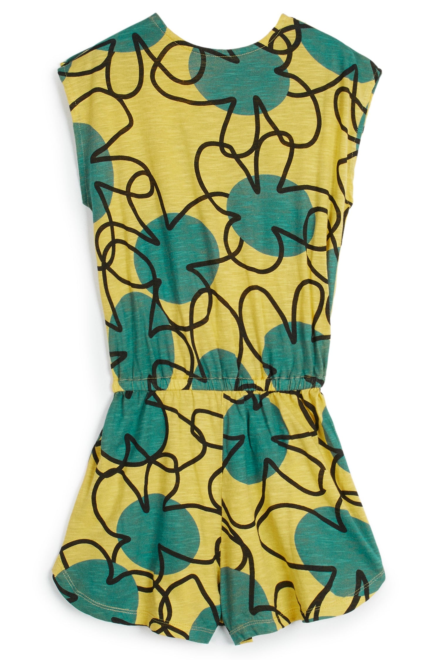 Ema Retro Flowers Yellow JUMPSUIT Wolf & Rita 