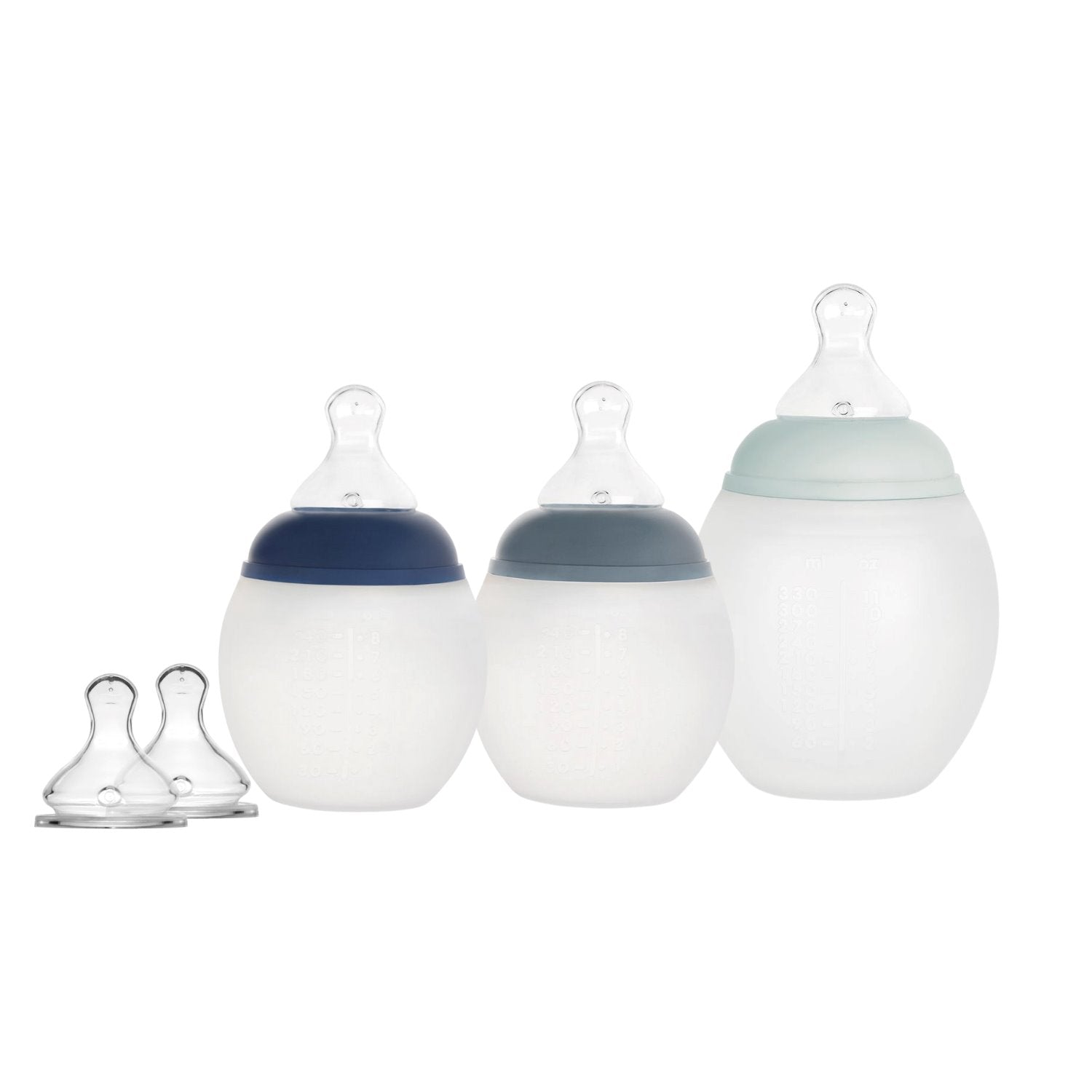 Set of Medium/Large Bottles - Blue Tones Baby feeding Élhée 