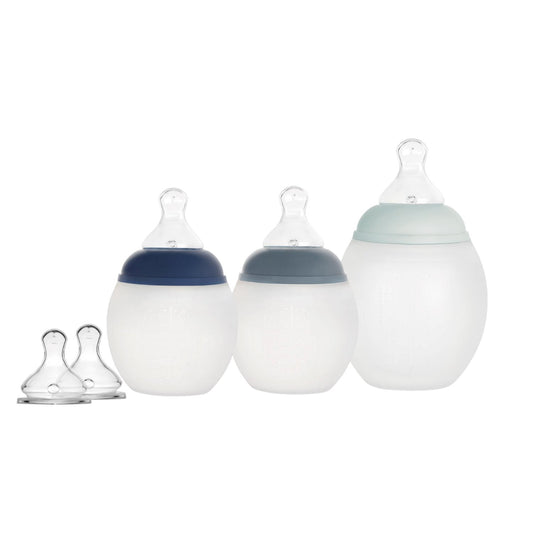 Set of Medium/Large Bottles - Blue Tones Baby feeding Élhée 