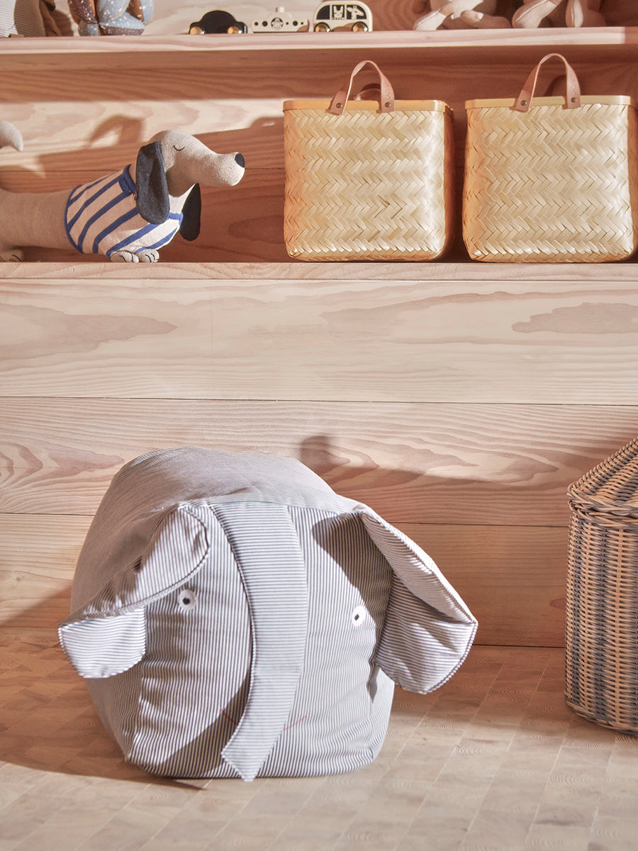 Erik Elephant - Ride on Elephant - Blue Soft Toys OYOY 