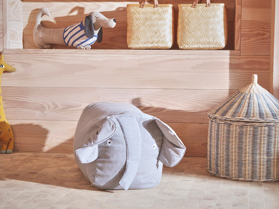 Erik Elephant - Ride on Elephant - Blue Soft Toys OYOY 