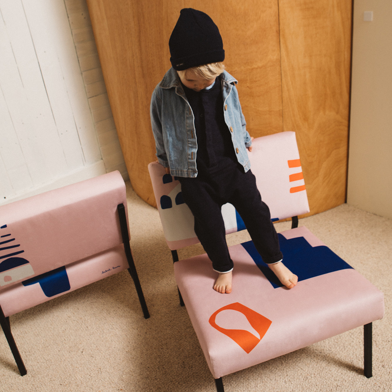 Chair Babylone Pink Kids Chairs Babel Brune 