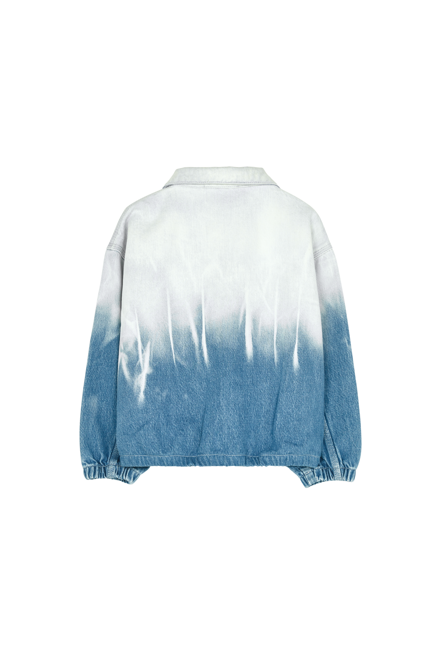 FLAME Bleached Blue Dip Dye - Oversized Fit Denim Jacket | Women