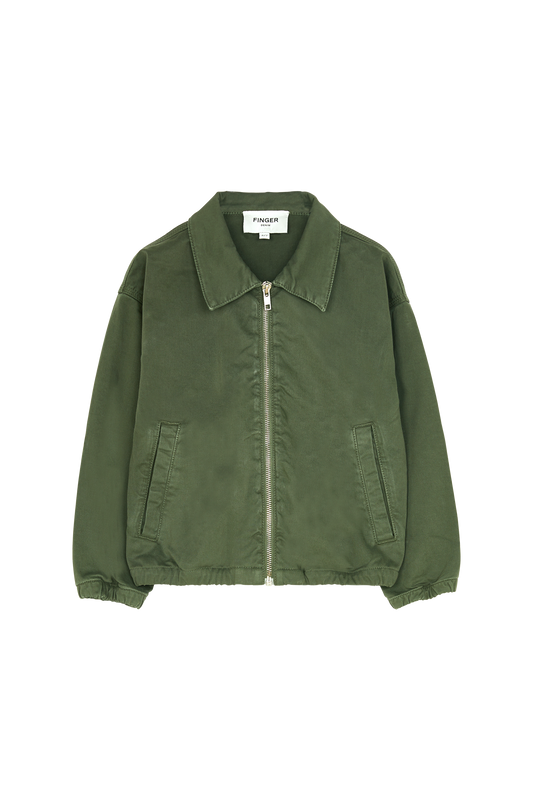 FLAME City Khaki - Oversized Fit Denim Jacket