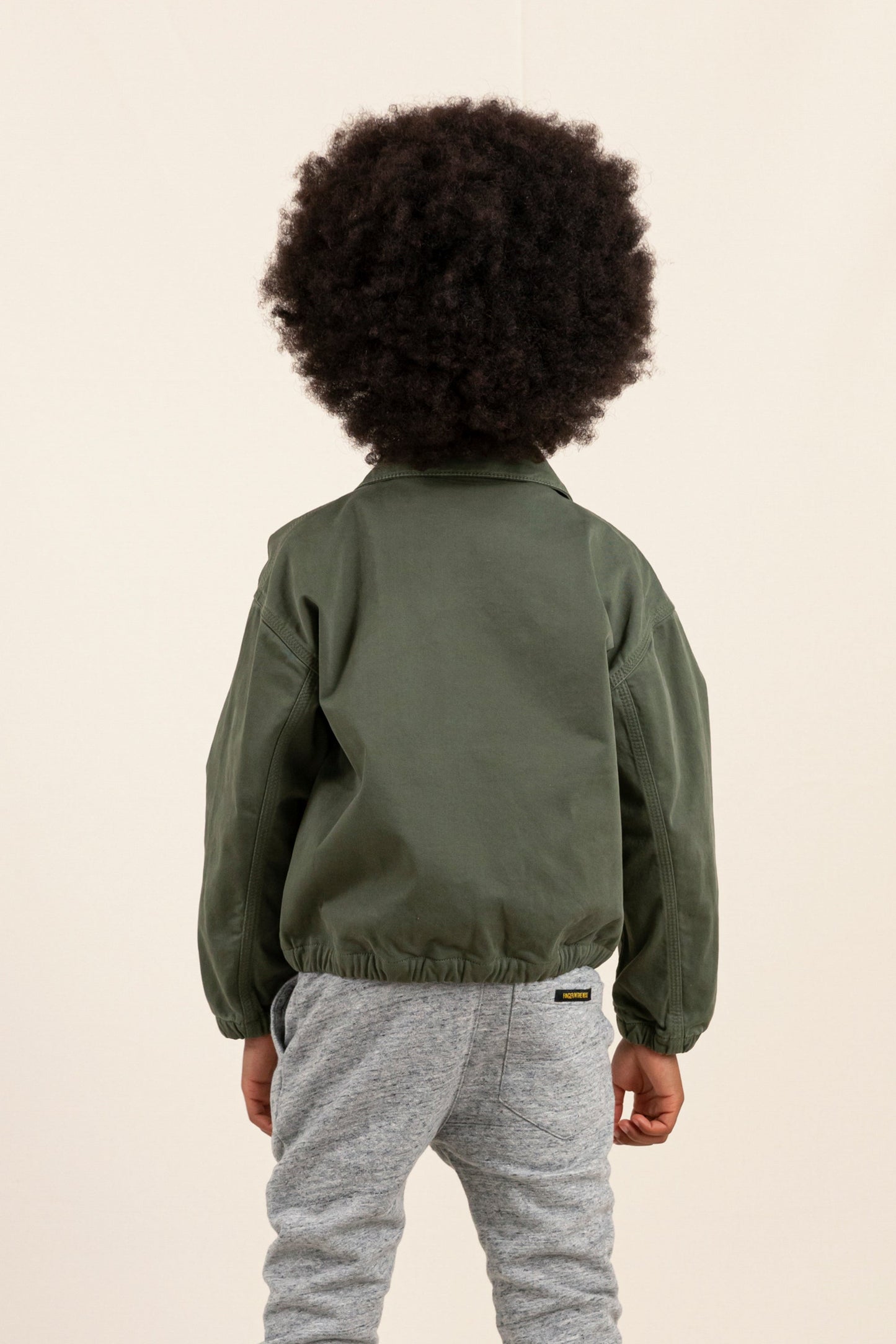 FLAME City Khaki - Oversized Fit Denim Jacket
