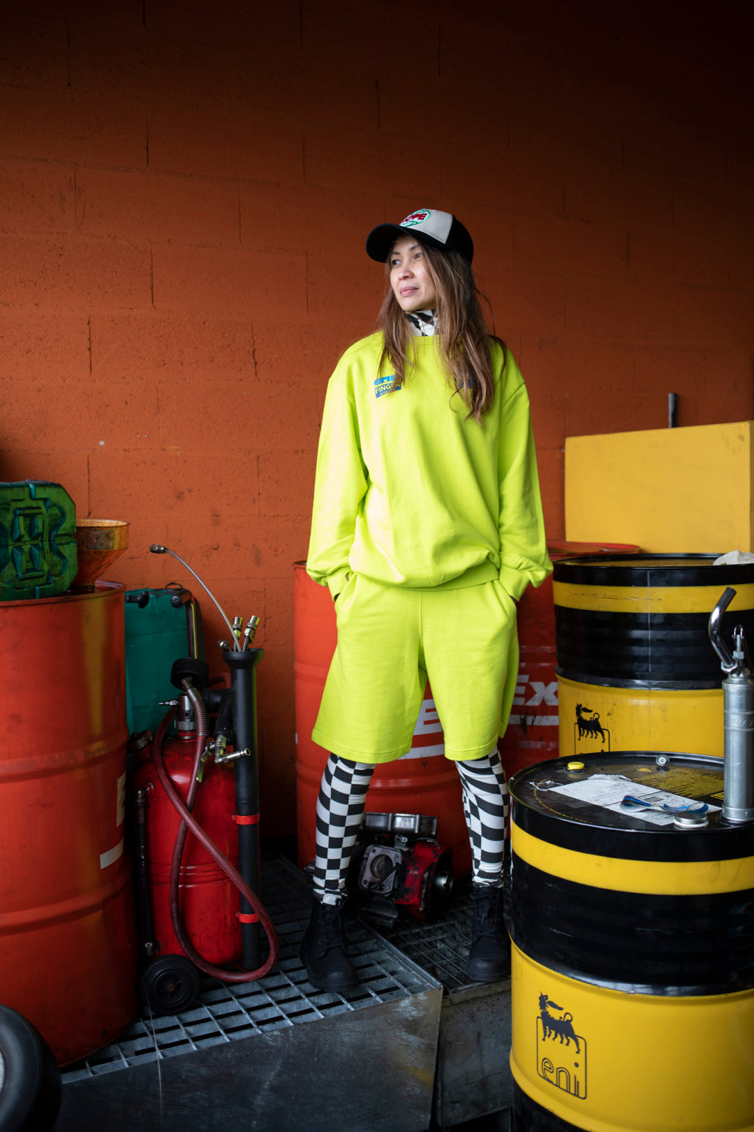 WAVE Fluo Lime Grow Up - Loose Sweater | Women