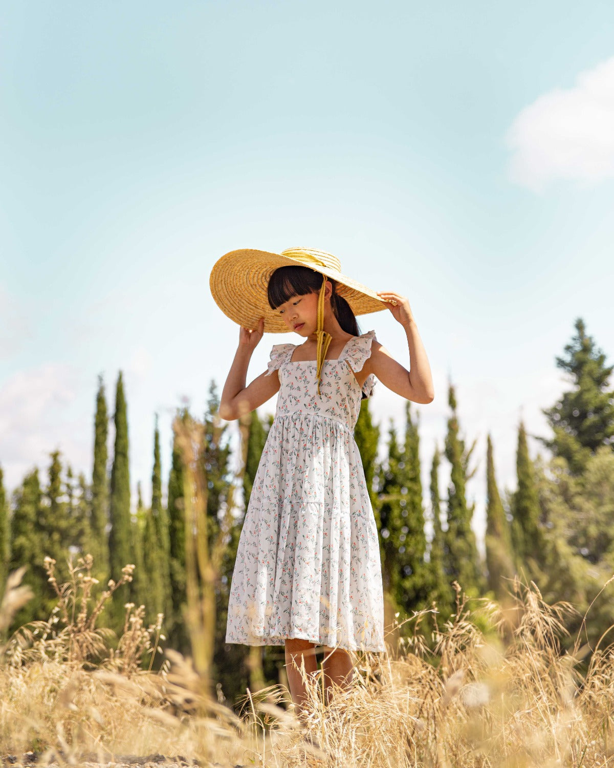 Geneva Dress in Bloom Print Dresses Cosmosophie 