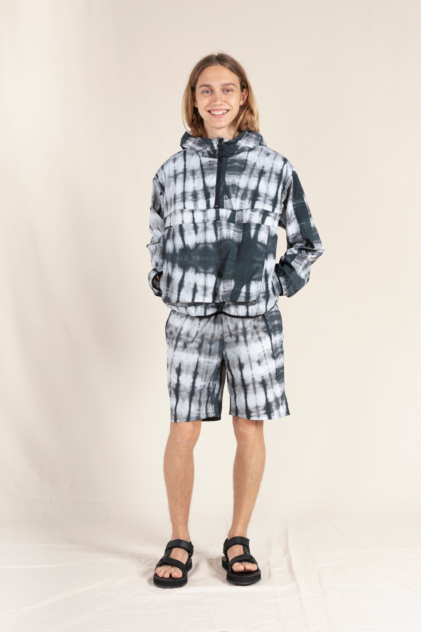 GOODBOY Black Tie & Dye - Surf Bermuda Shorts | Women