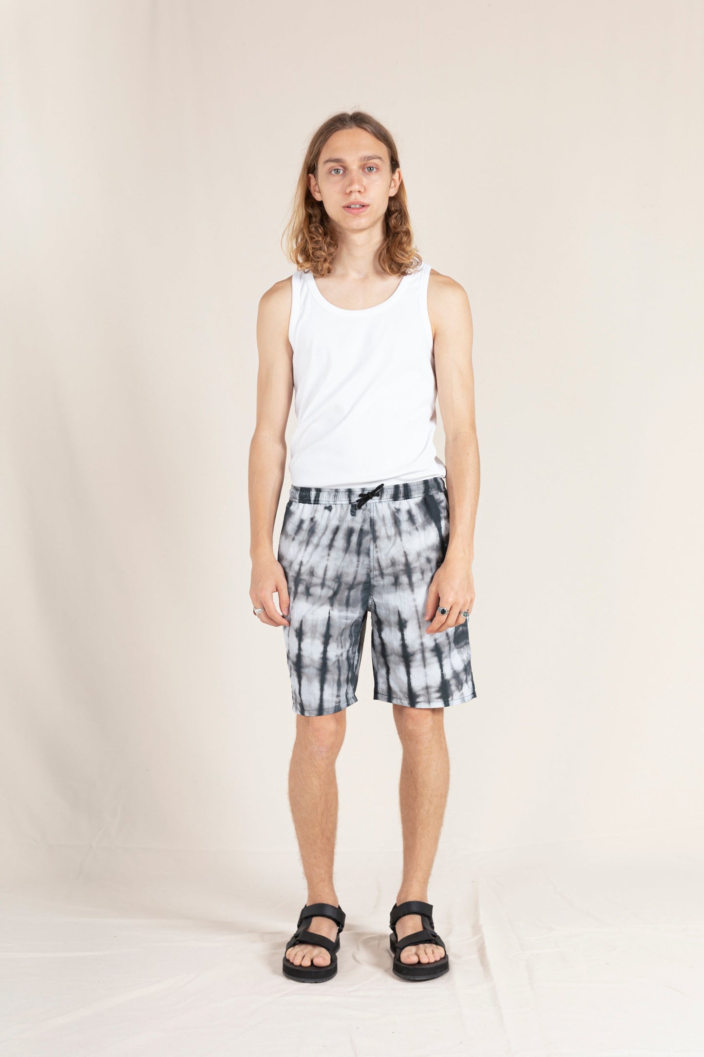GOODBOY Black Tie & Dye - Surf Bermuda Shorts