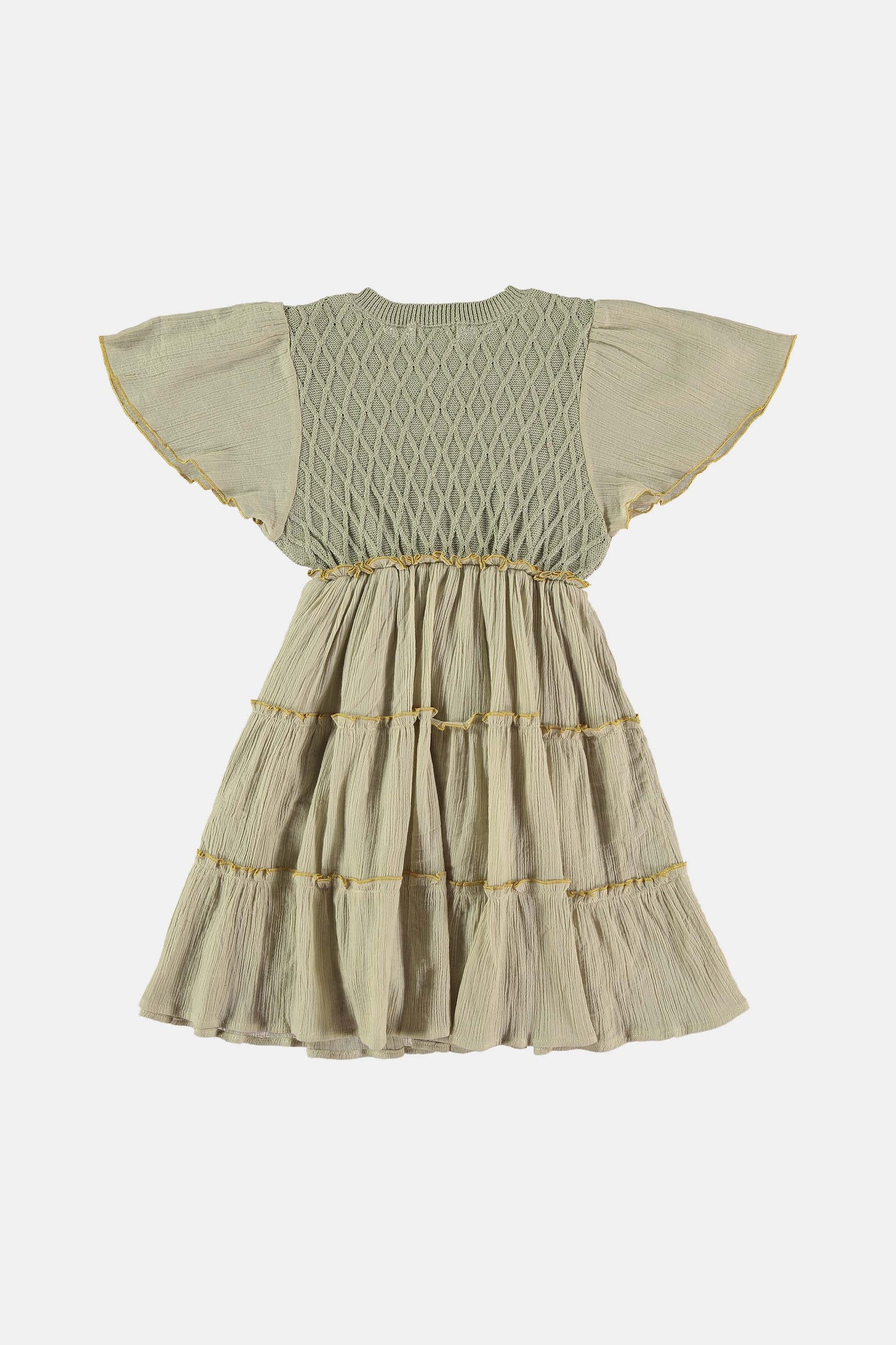 Green aven combined dress Dresses Coco au lait 