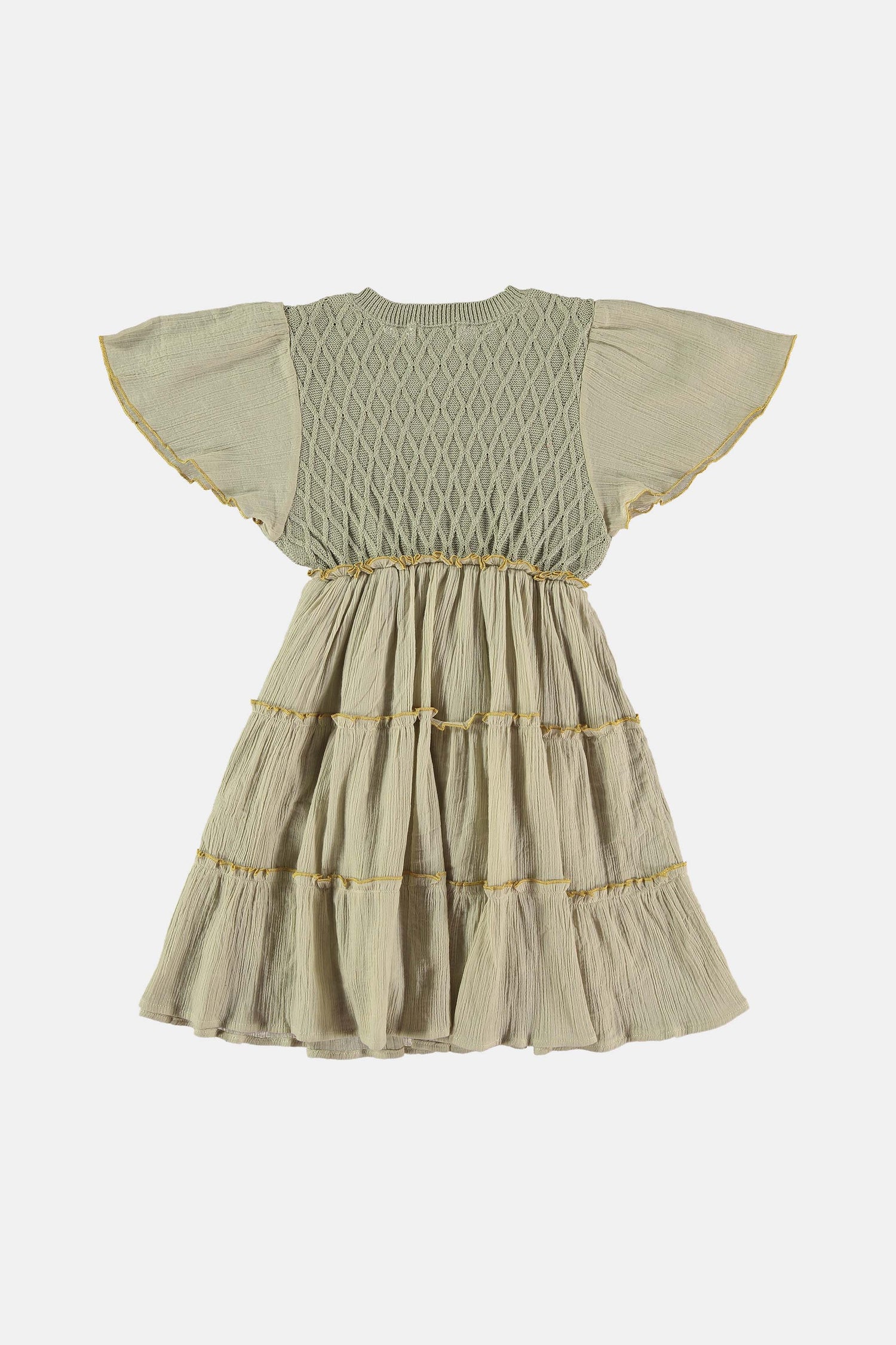 Green aven combined dress Dresses Coco au lait 