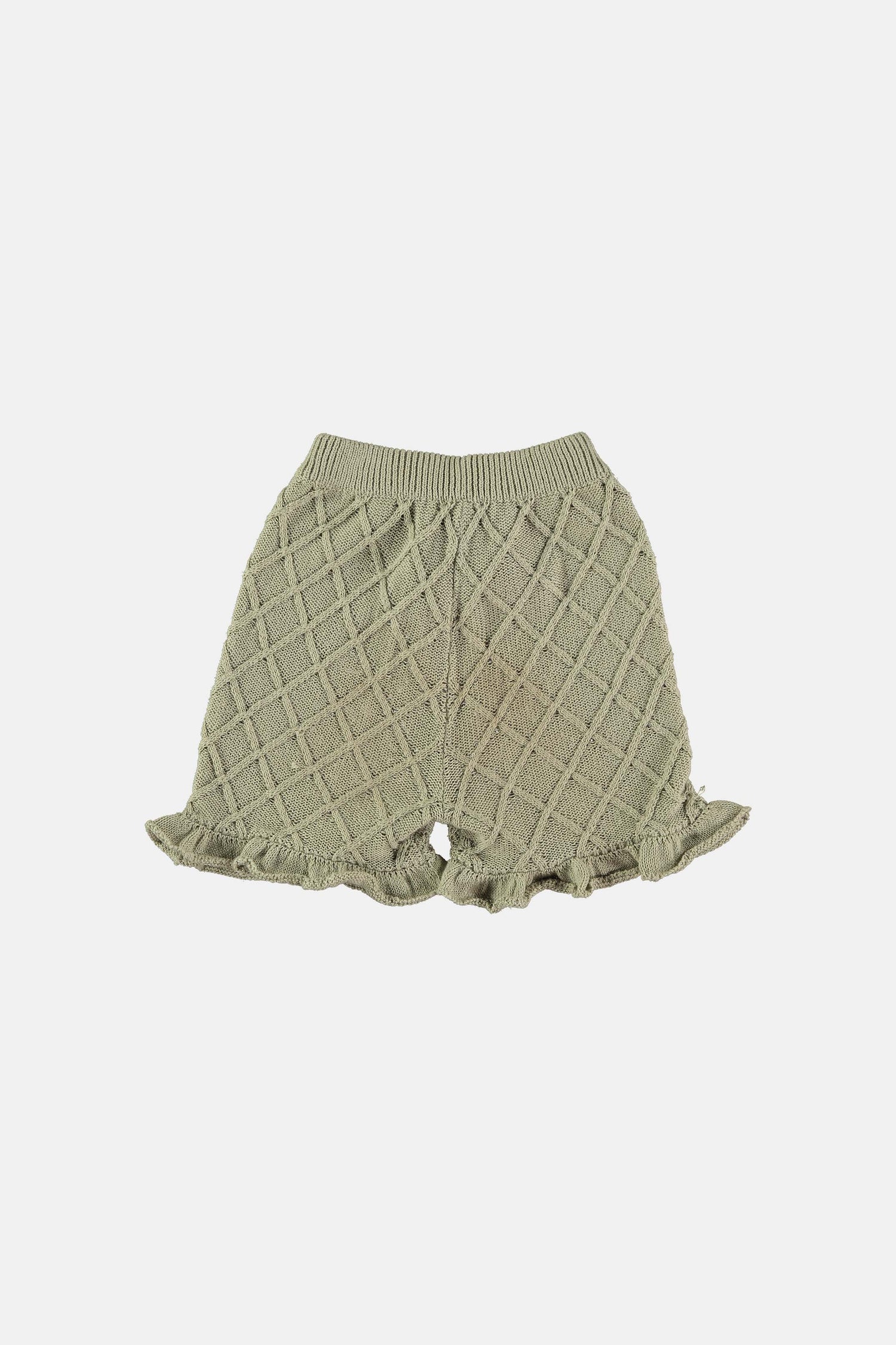 Green aven knitted short Shorts Coco au lait 