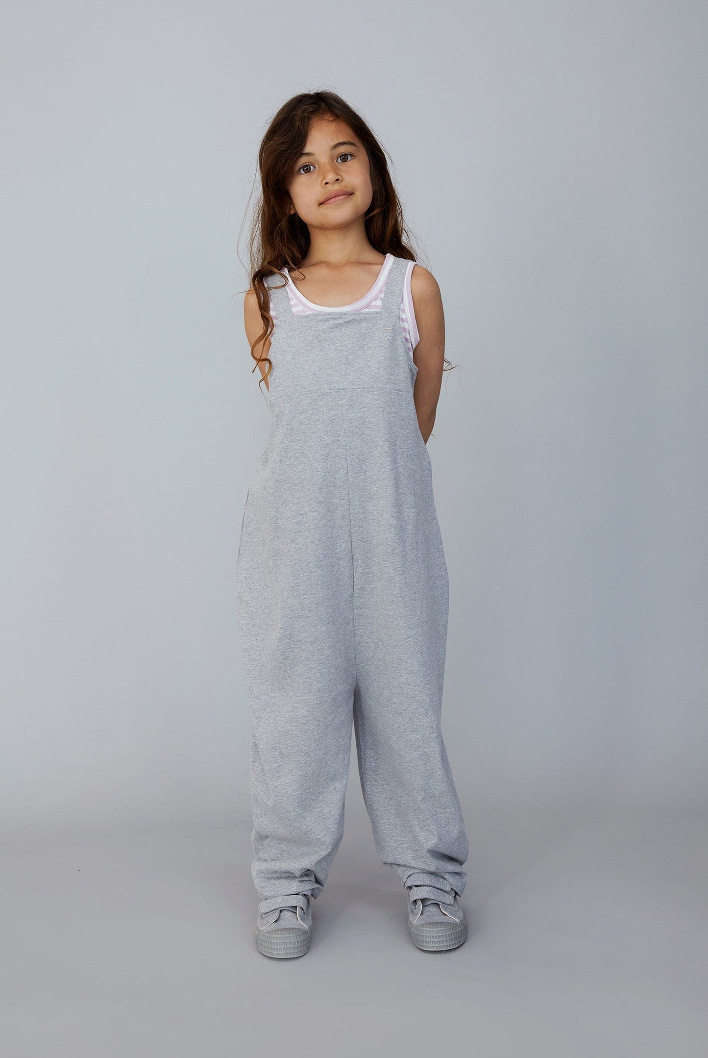 Boxy Playsuit | Grey Melange Suits Gray Label 