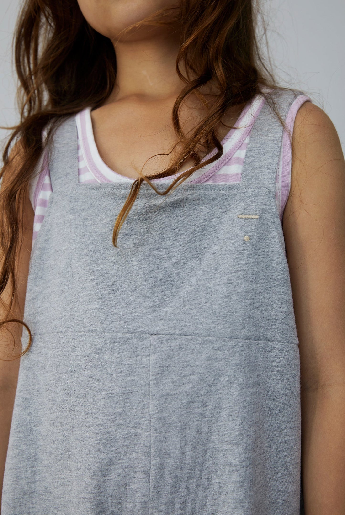 Boxy Playsuit | Grey Melange Suits Gray Label 