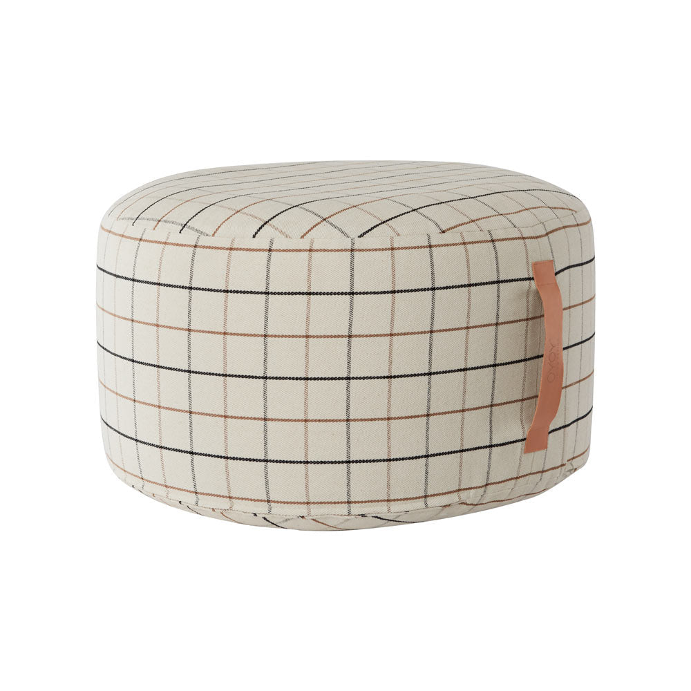 Grid Pouf Large - Offwhite Pouf OYOY 