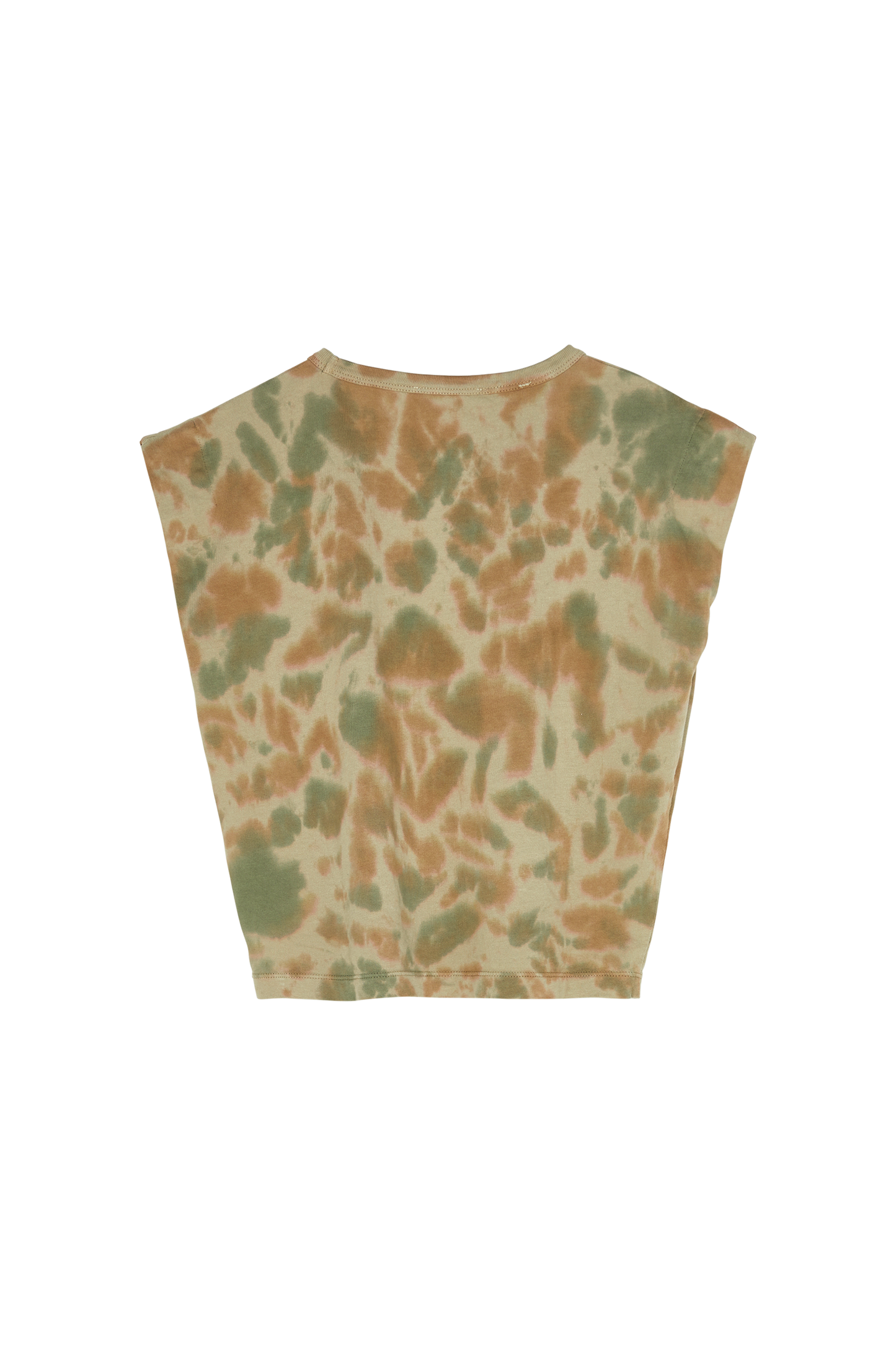 HALEY Khaki Tie & Dye - Sleeveless T-shirt | Women