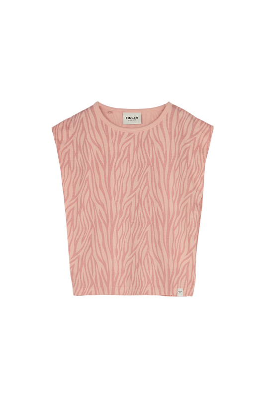 HALEY Mellow Rose Zebra - Sleeveless T-shirt | Women