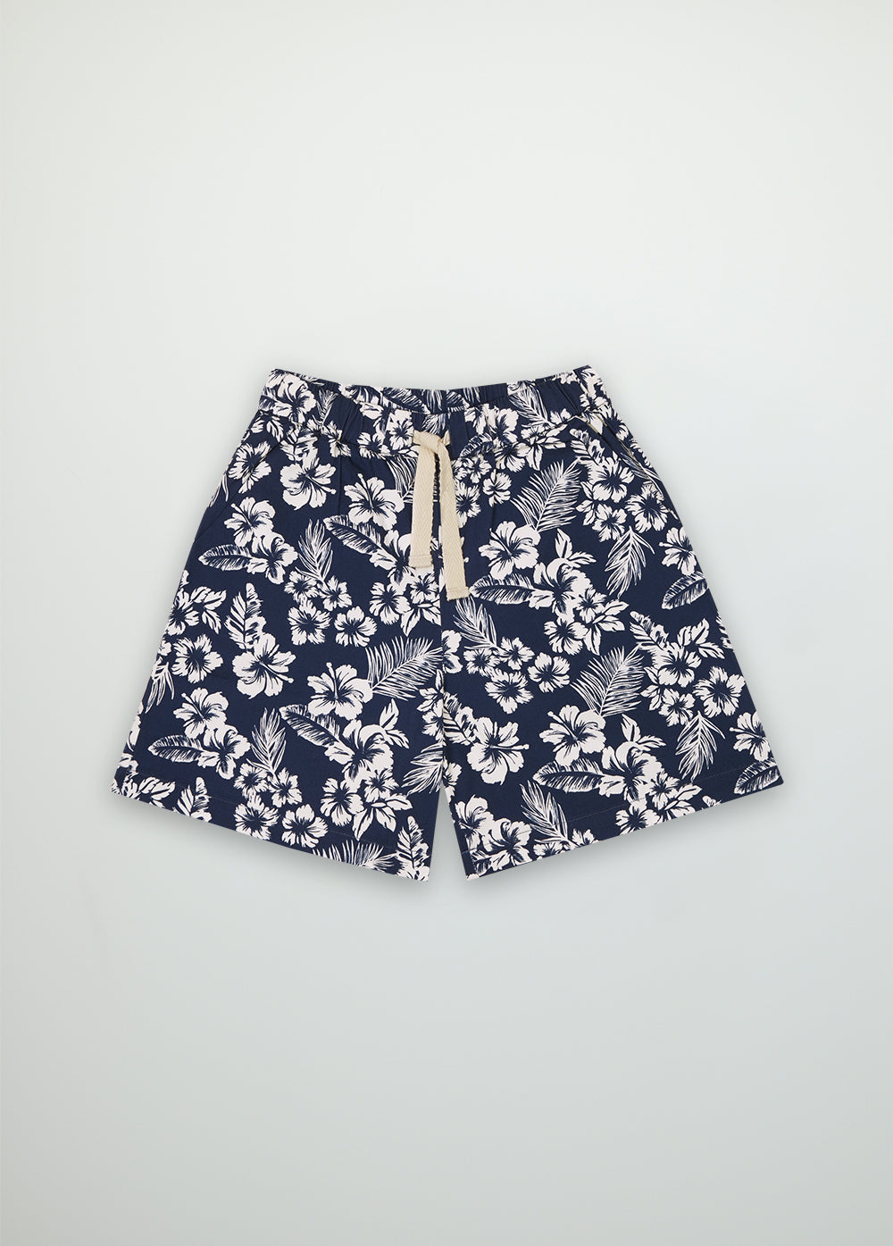 Hibiscus Bermuda Print Shorts The New Society 