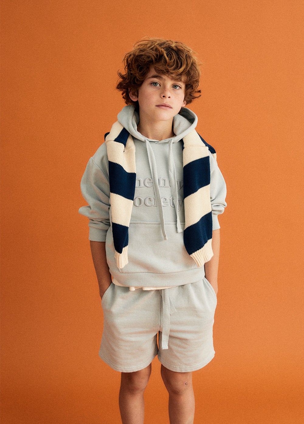 Hugo Bermuda Pearl Blue Shorts The New Society 