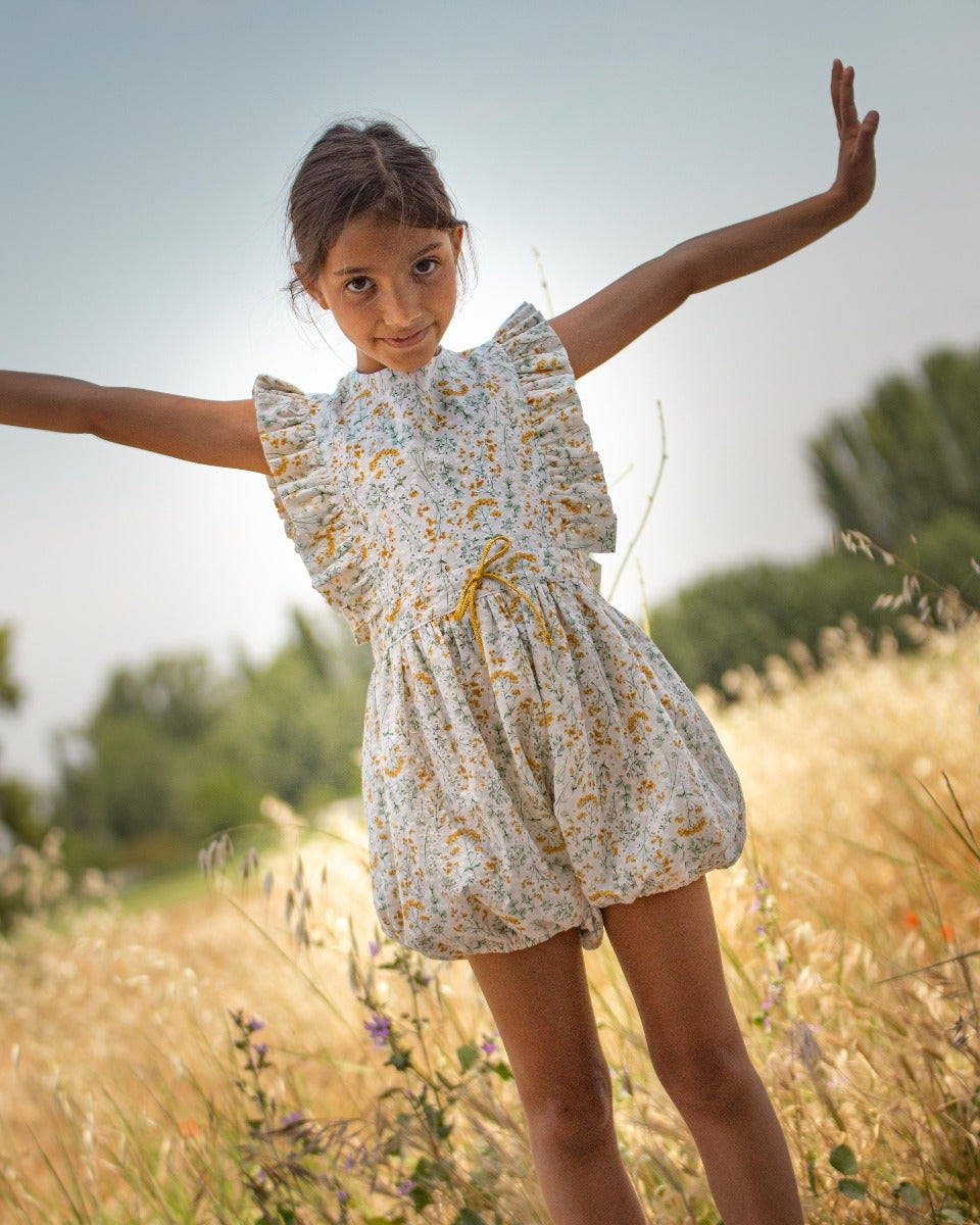 Hunter Playsuit in Mimosa Print Jumpsuits Cosmosophie 