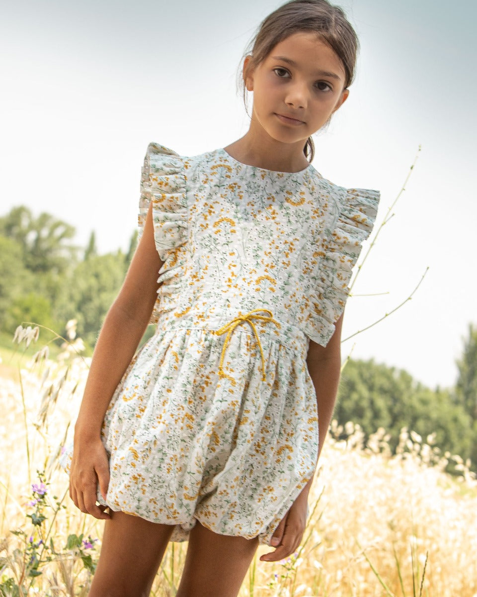 Hunter Playsuit in Mimosa Print Jumpsuits Cosmosophie 