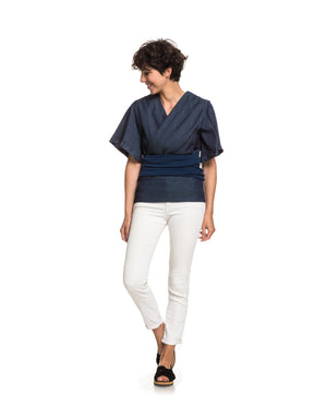 Kimono porte-bébé | Mama Works | Bleu brut Vêtements porte-bébé Mama Hangs 