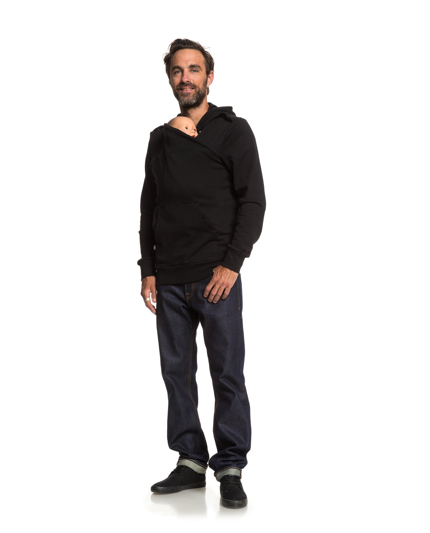 Baby carrier sweatshirt | Daddy Plays | Black Carriers Mama Hangs 