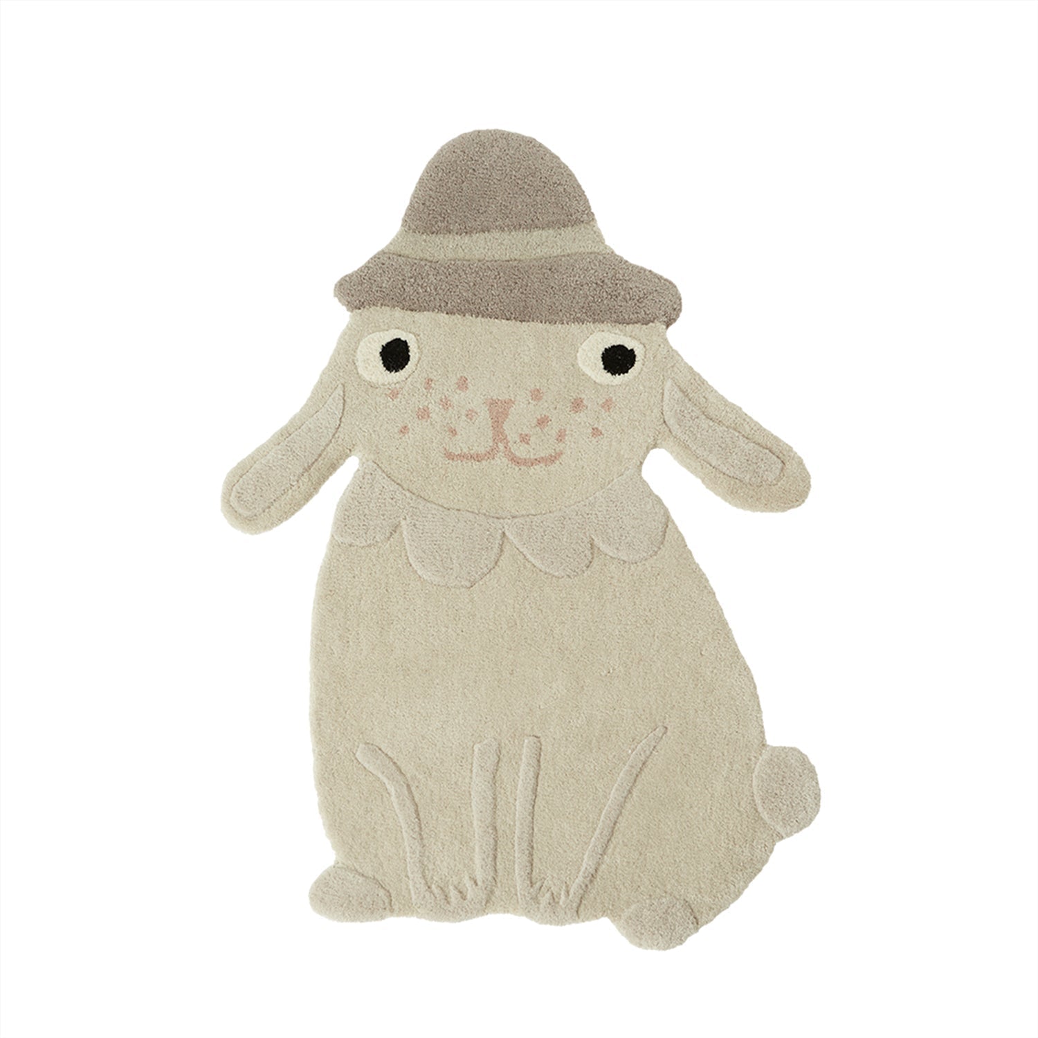 Hopsi Rabbit Rug - Offwhite Rugs OYOY 