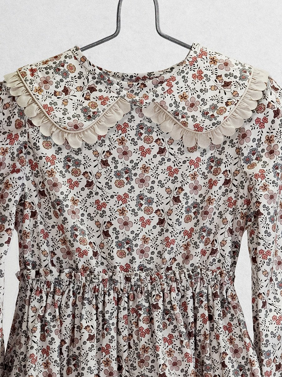 The Hortensia Dress Dresses Five of us Solid collar 3 years 