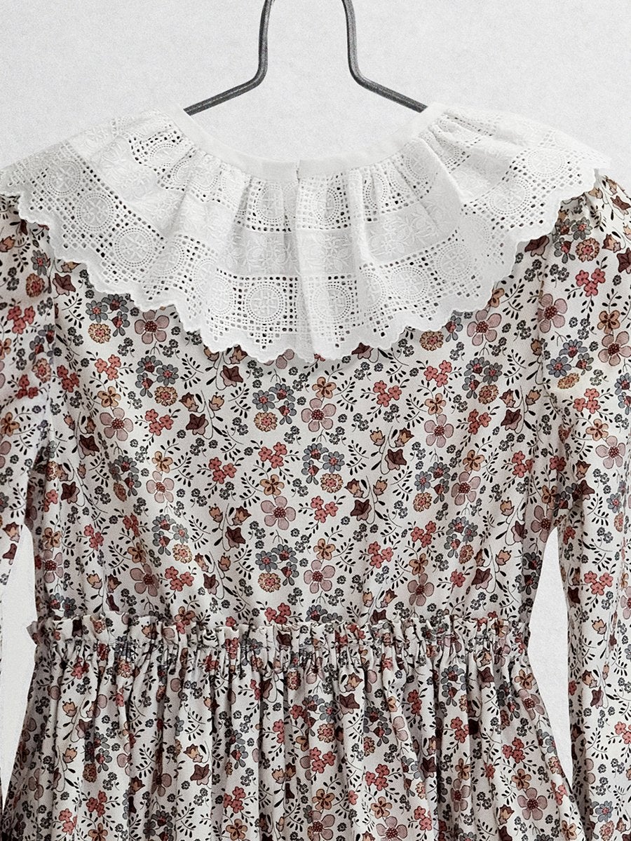 The Hortensia Dress Dresses Five of us Lace collar 3 years 