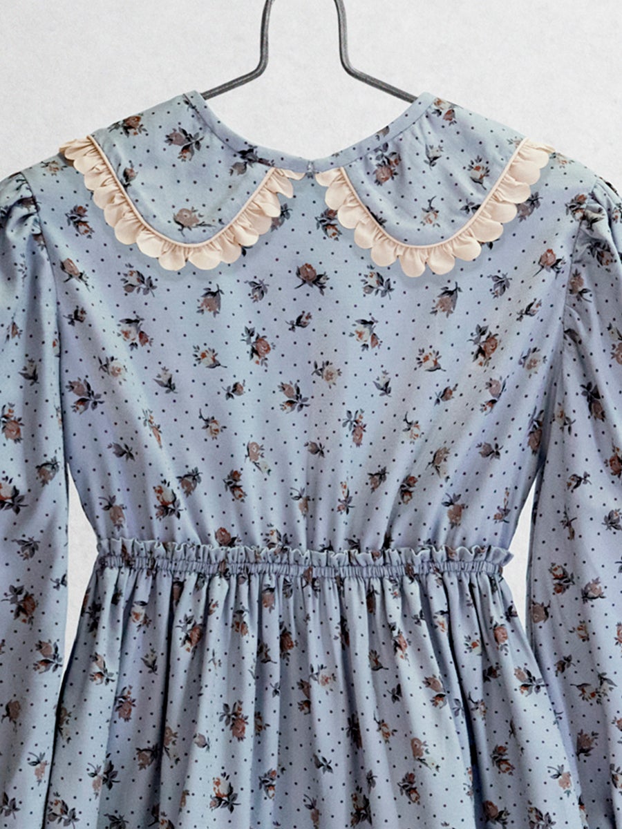 The Hortensia Dress Dresses Five of us Solid collar 3 years 