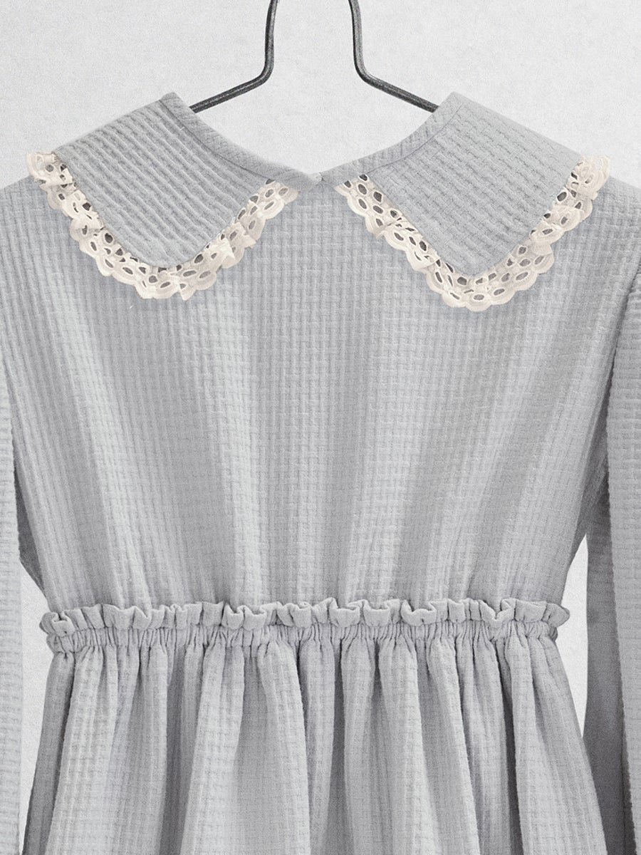 The Hortensia Dress Dresses Five of us Solid collar 3 years 