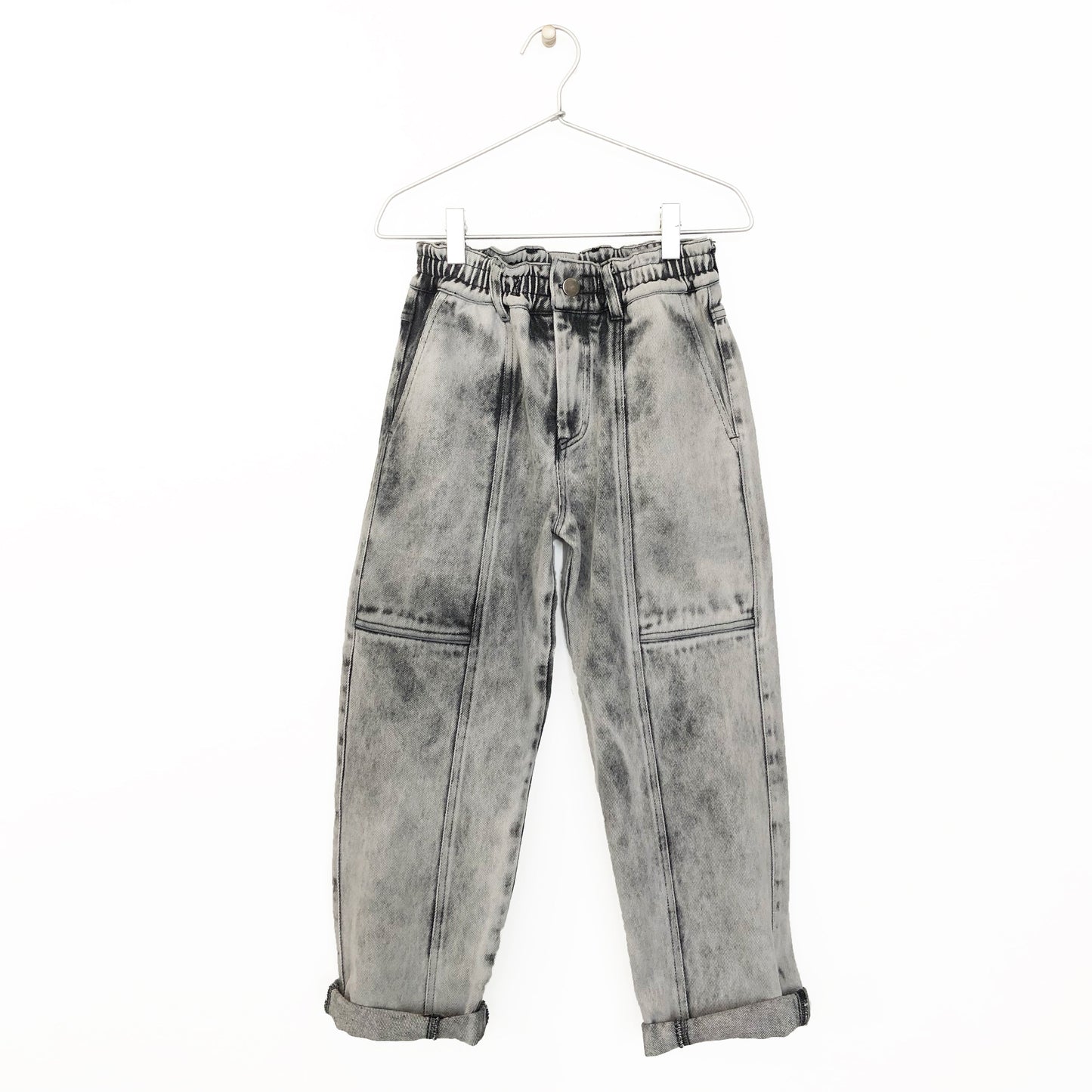 LIGHT GREY DENIM TROUSERS