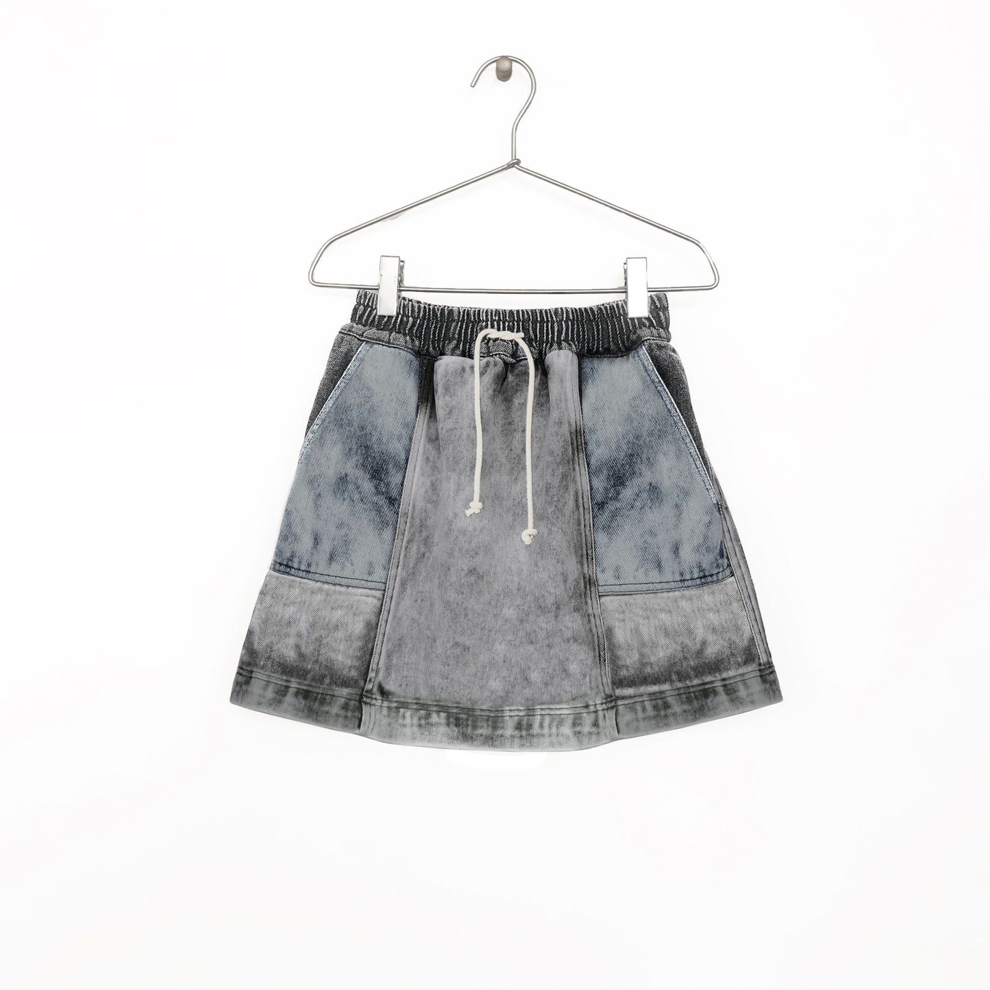 GREY DENIM SKIRT
