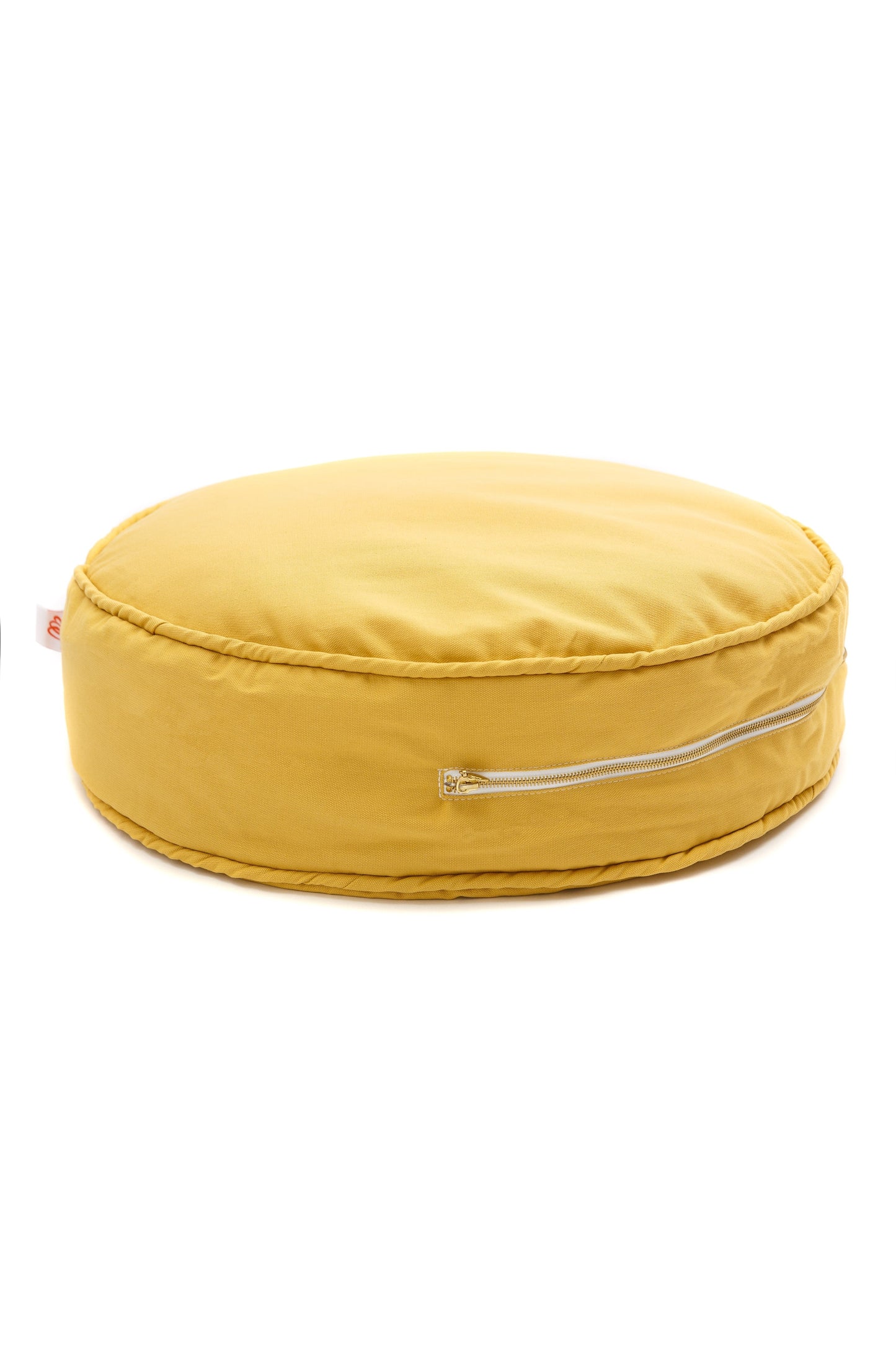 Plain Sunny Mustard Ottoman Beanbags Wigiwama 
