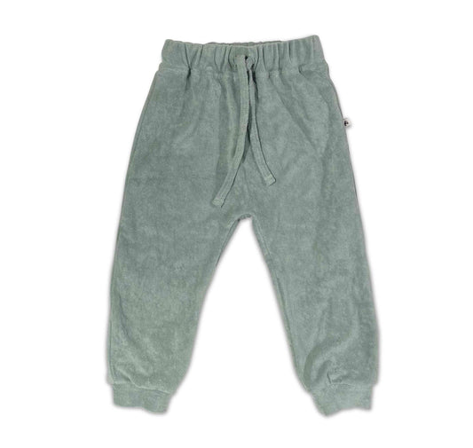 Towelling Jog Pant: Topaz