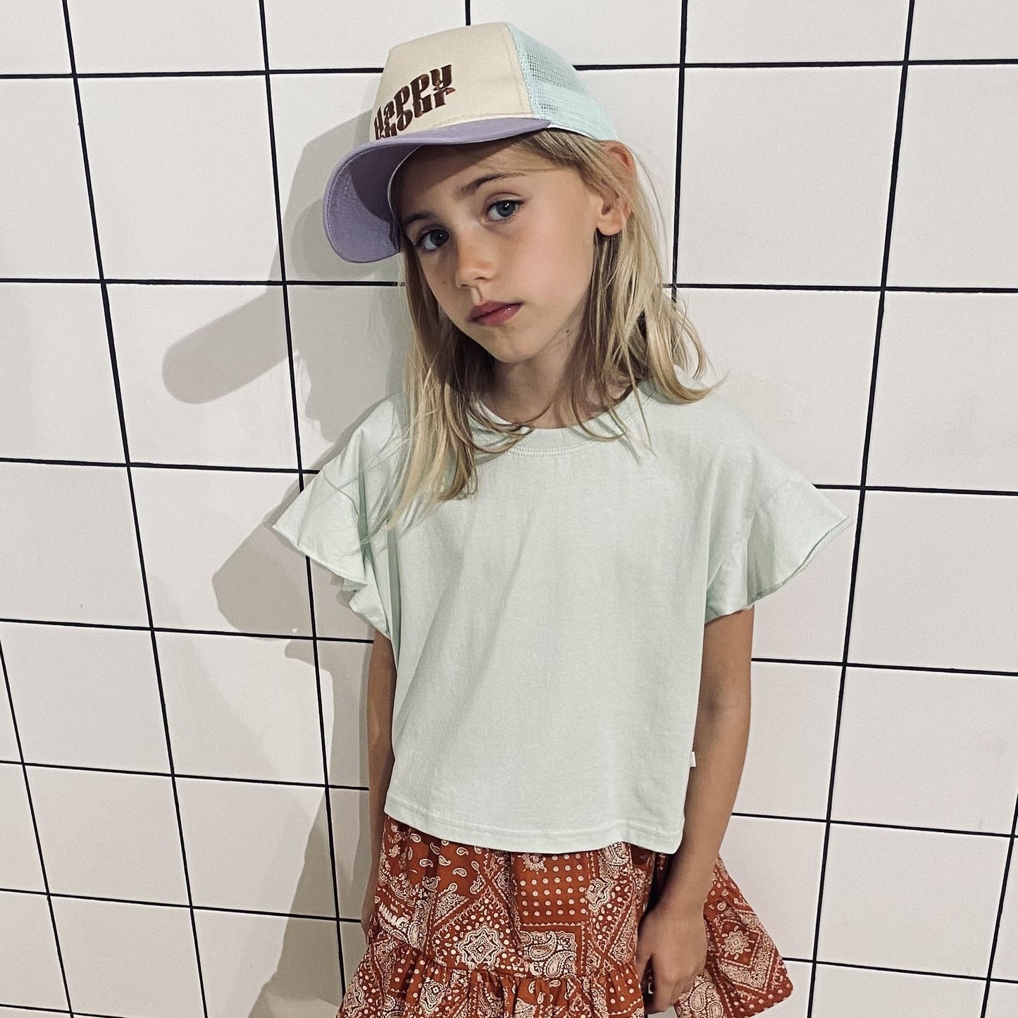 Jade Ruffle Top