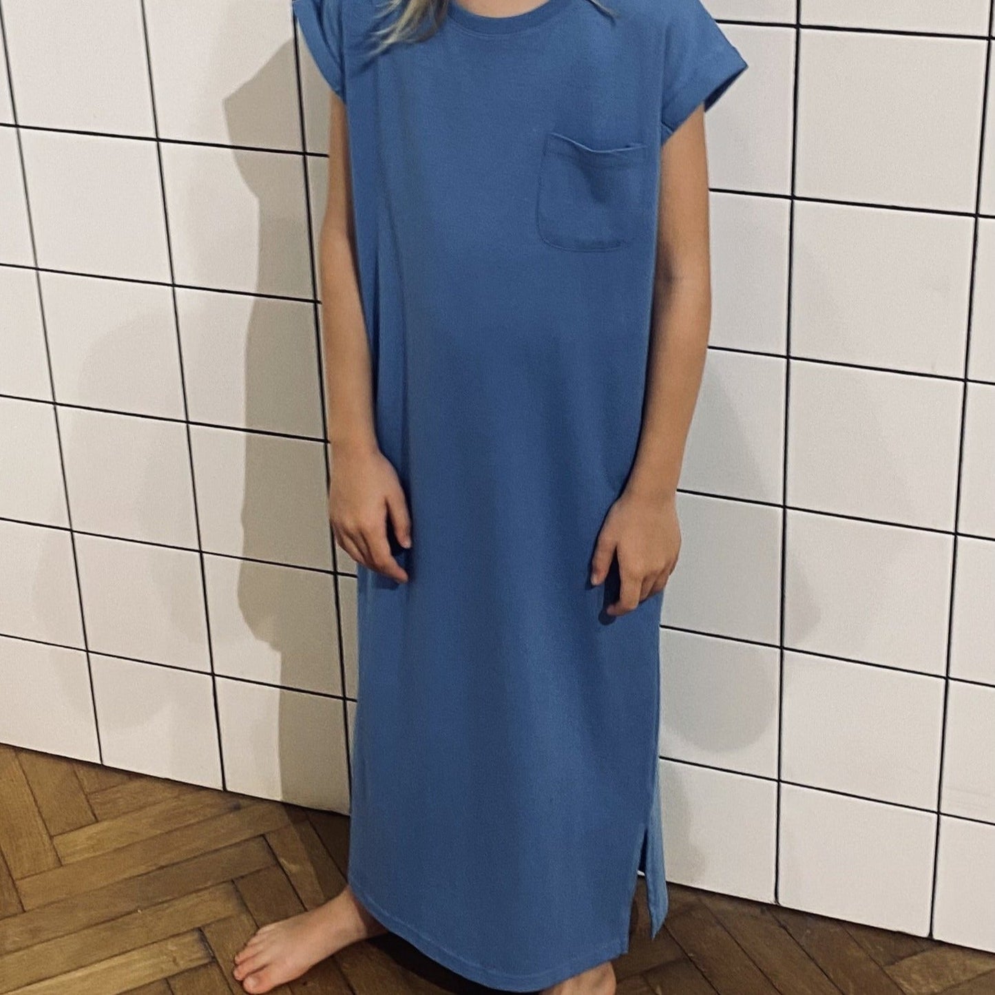 Boxy Tee Dress: Riviera
