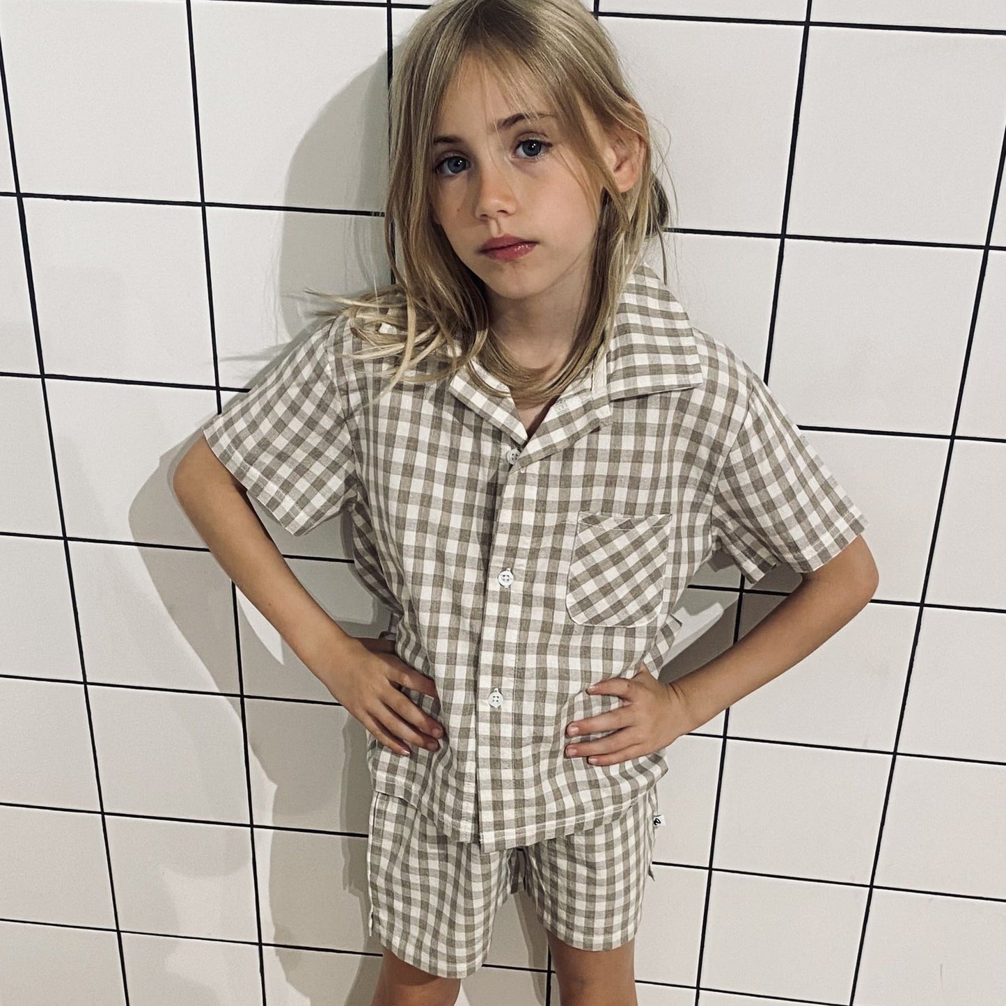 Gingham Short