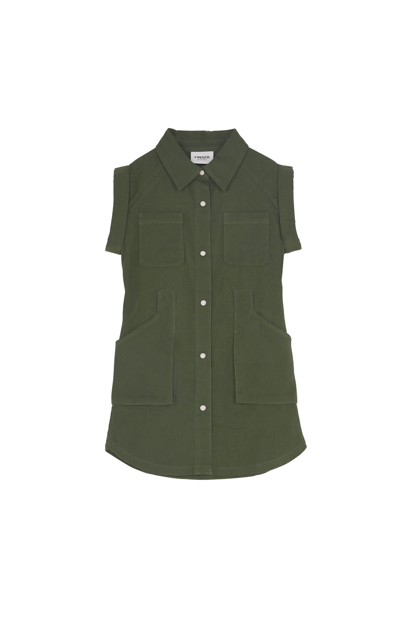 IVORY Khaki  - Sleeveless Dress