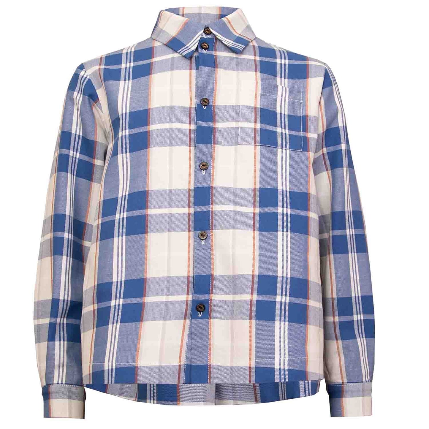 Shirt in Blue & White Tartan